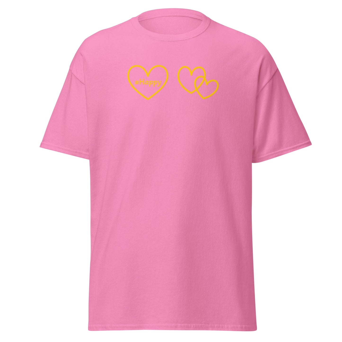 #Happy Yellow Heart Women's (Unisex) Classic Tee - Women's Shirts - Discovery Co.