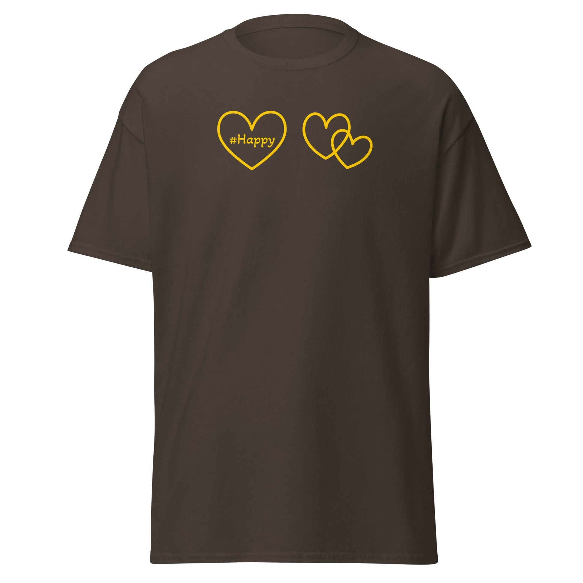 #Happy Yellow Heart Women's (Unisex) Classic Tee - Women's Shirts - Discovery Co.