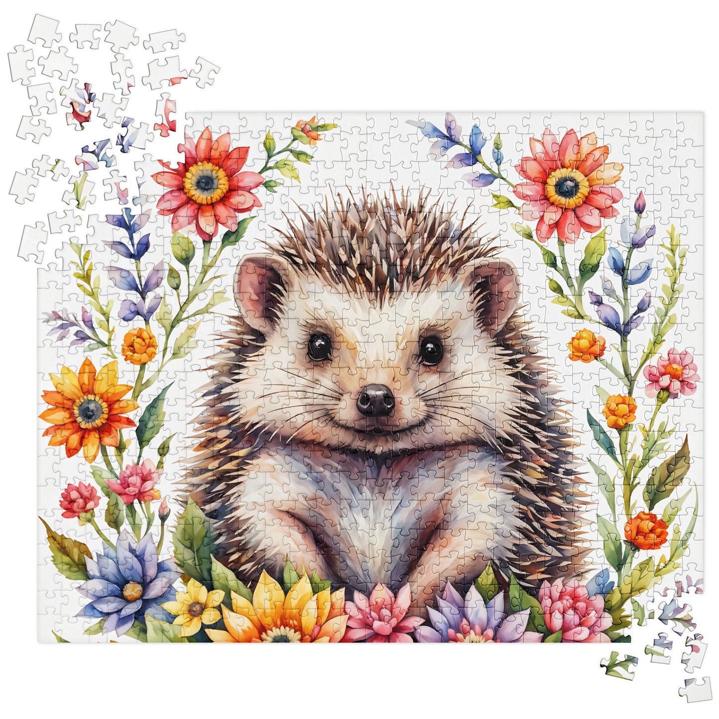 Hedgehog In The Flowers II Jigsaw Puzzle - Puzzle - Discovery Co.