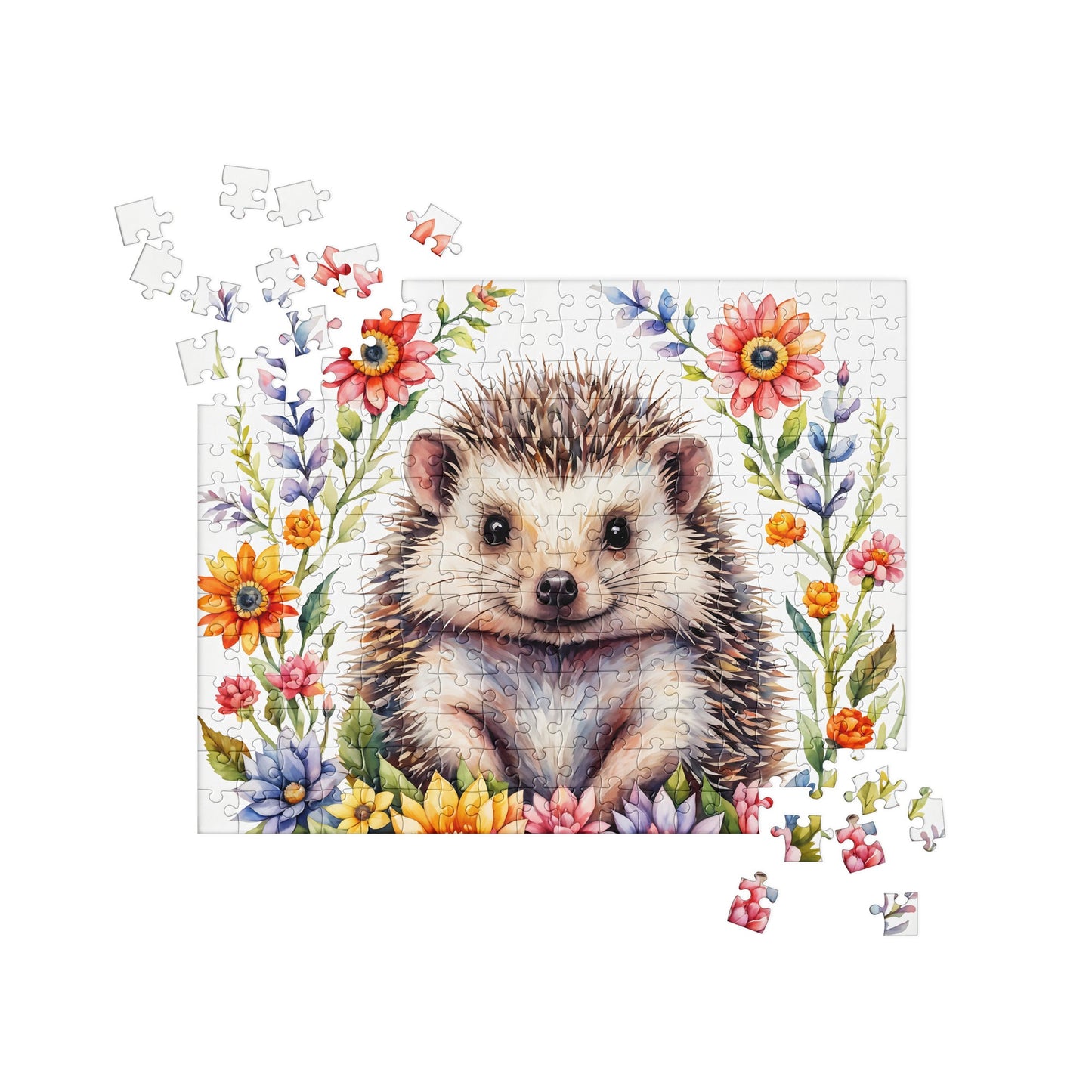 Hedgehog In The Flowers II Jigsaw Puzzle - Puzzle - Discovery Co.