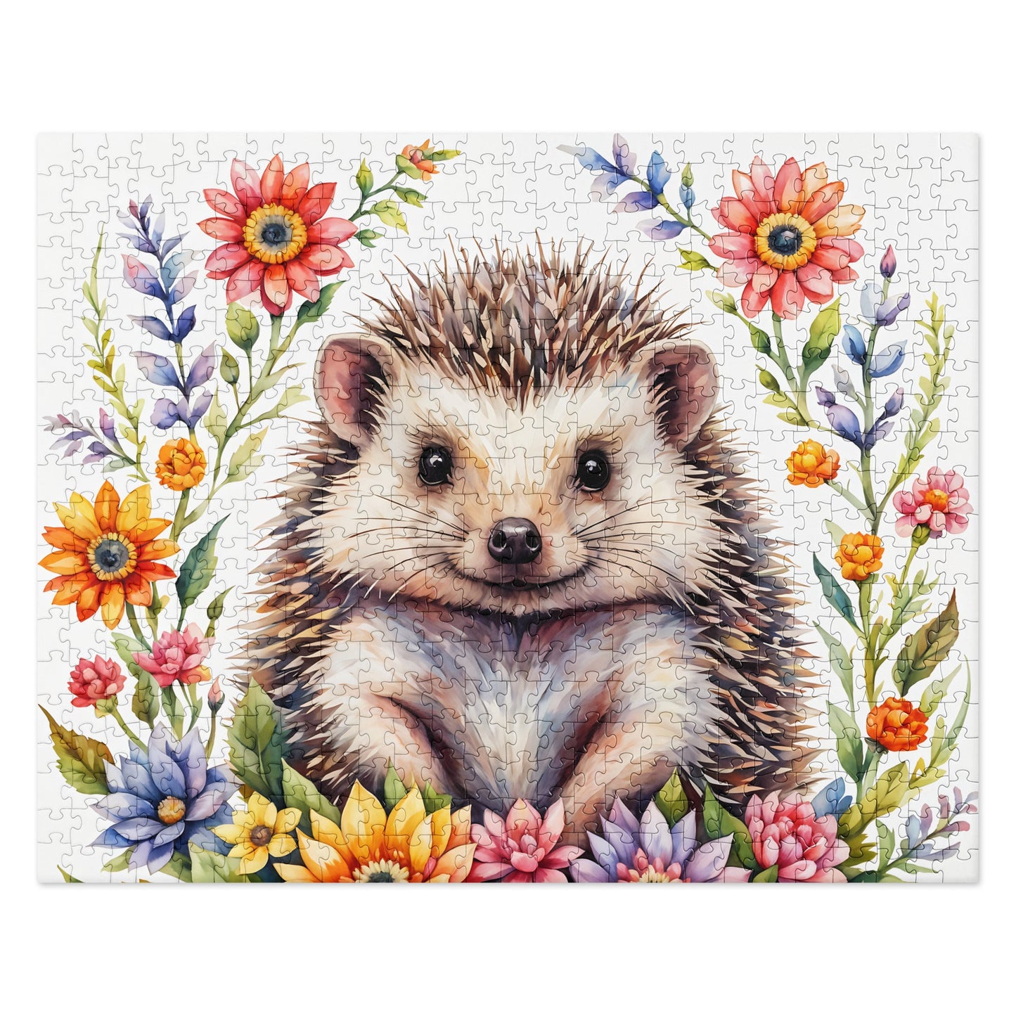 Hedgehog In The Flowers II Jigsaw Puzzle - Puzzle - Discovery Co.