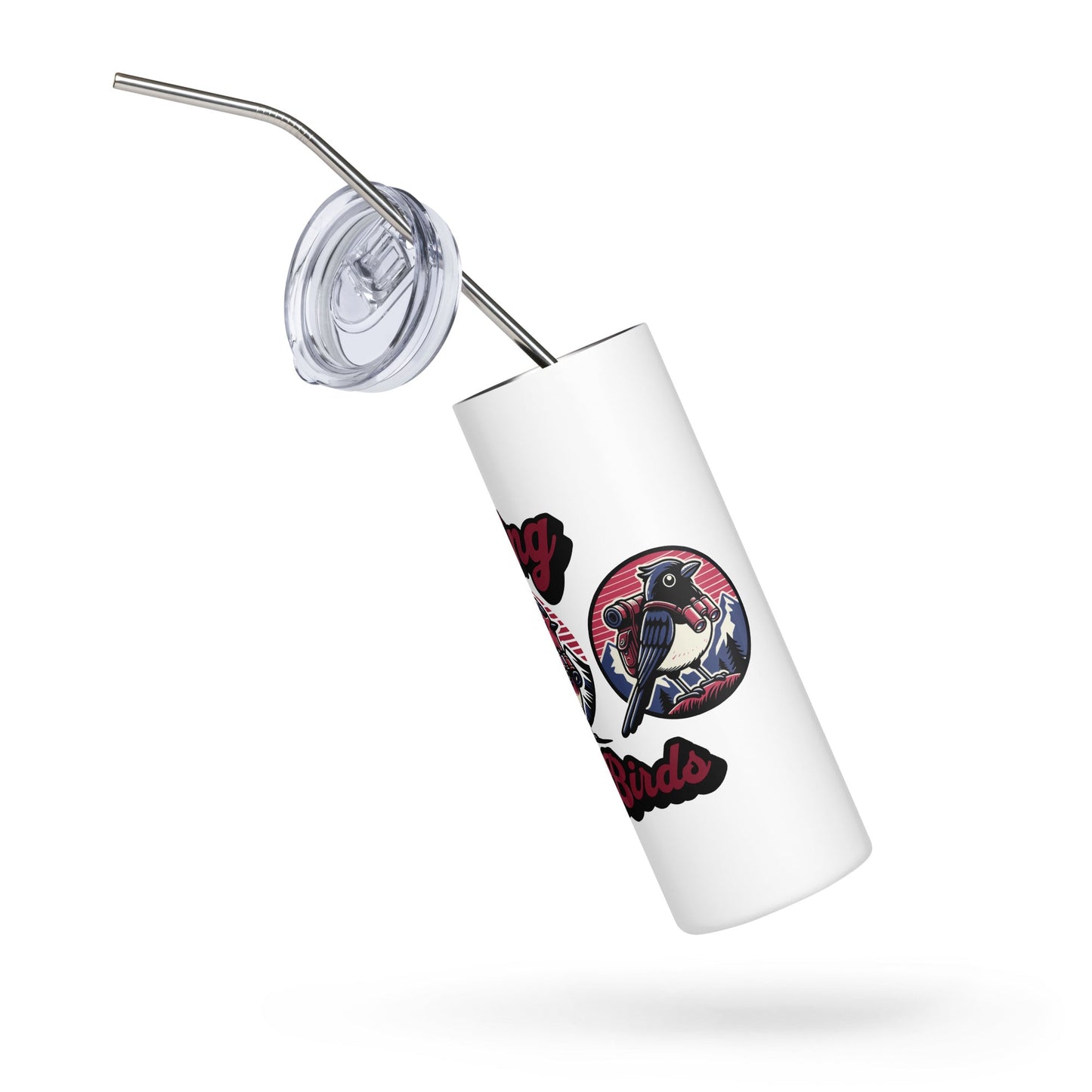 Hiking With Birds Stainless Steel Tumbler - Steel Tumbler - Discovery Co.