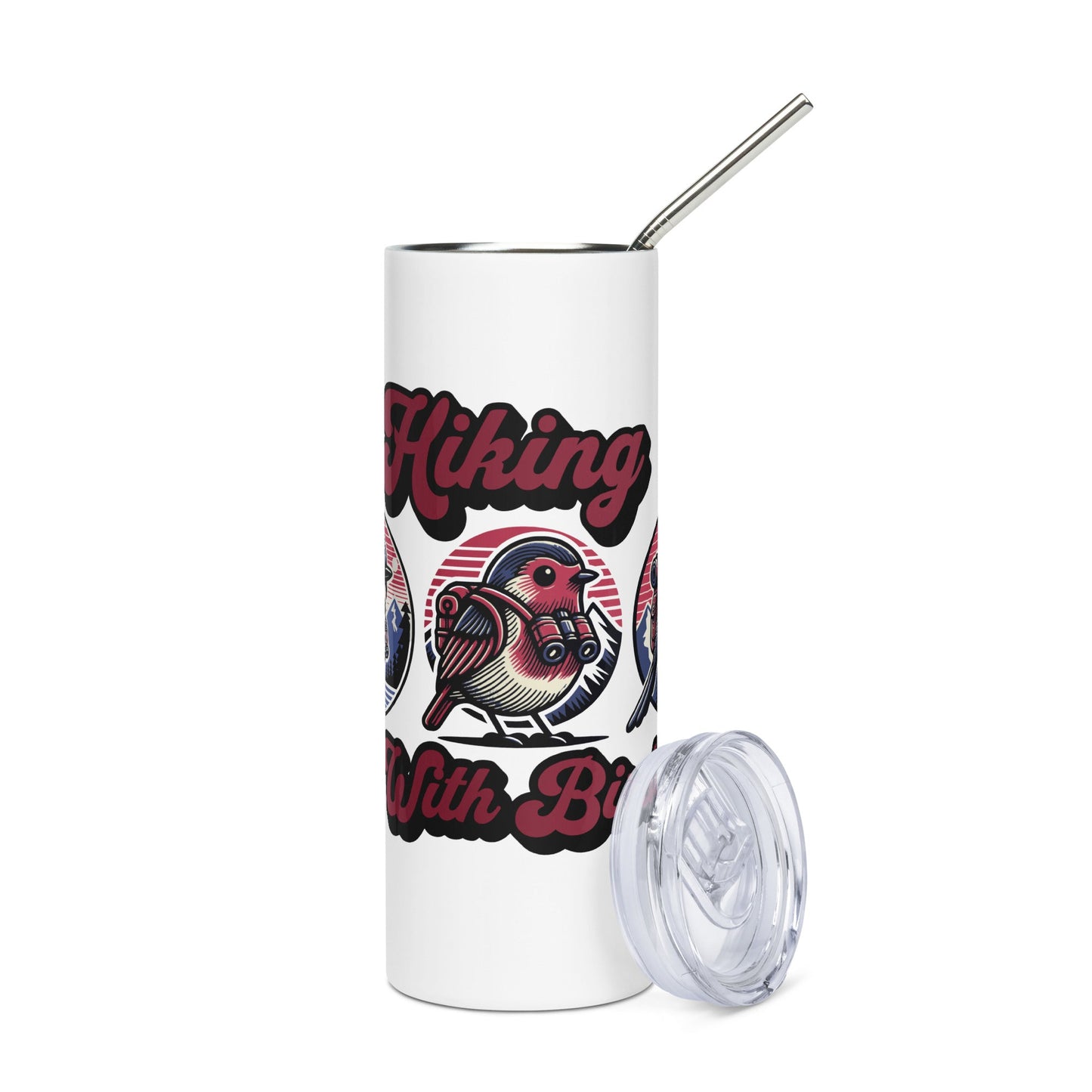 Hiking With Birds Stainless Steel Tumbler - Steel Tumbler - Discovery Co.