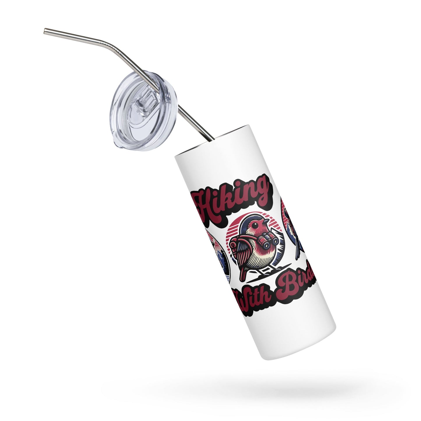 Hiking With Birds Stainless Steel Tumbler - Steel Tumbler - Discovery Co.