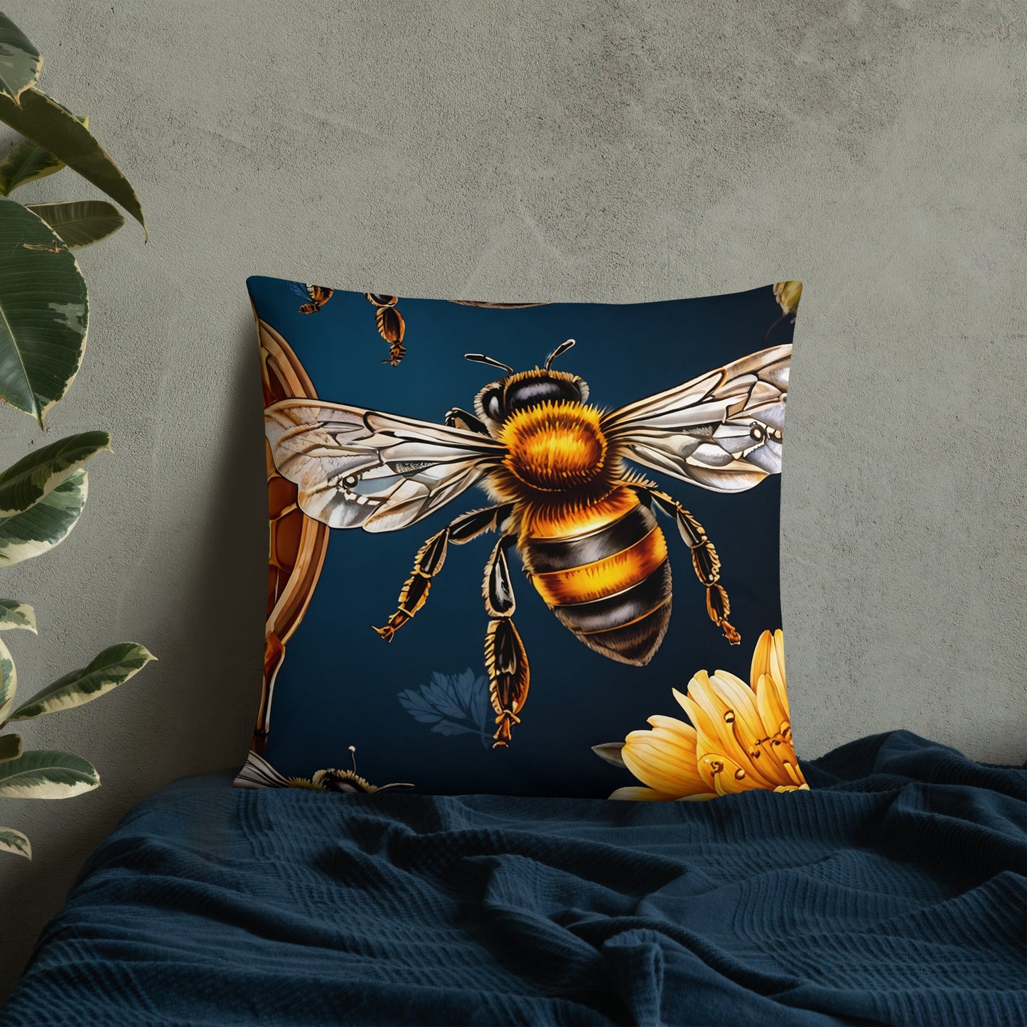 Honey Bee Basic Pillow - Pillows - Discovery Co.