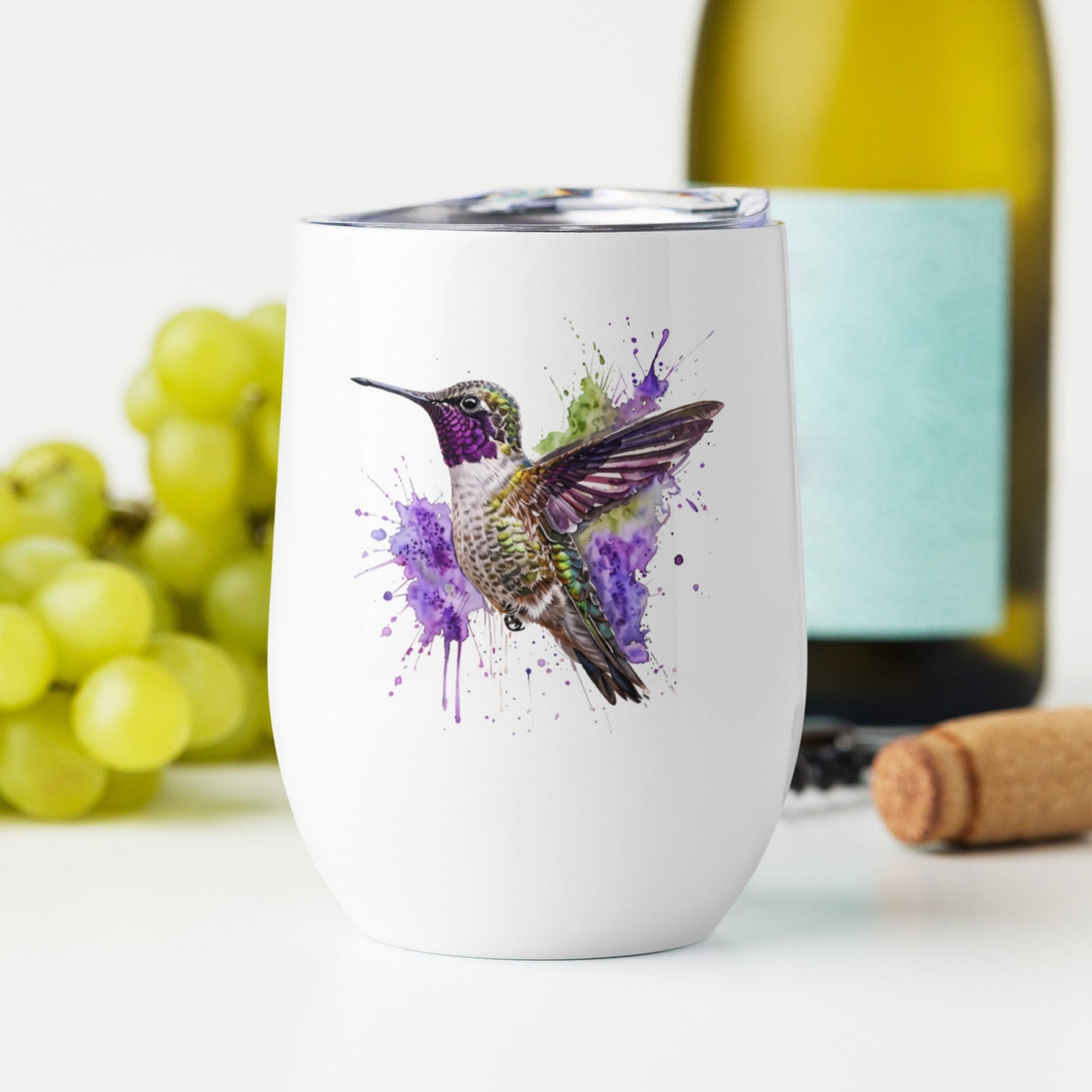 Hummingbird Stainless Steel Wine Tumbler - Steel Tumbler - Discovery Co.