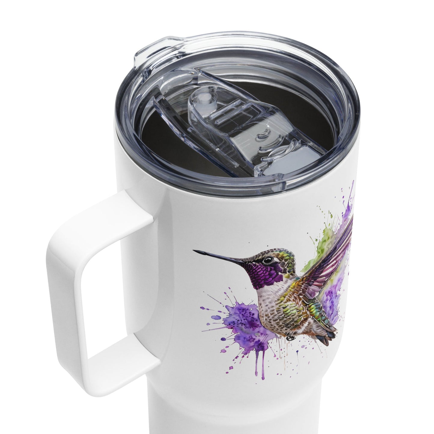 Hummingbird Travel Mug With Handle (25 oz and 40 oz) - Travel Mug - Discovery Co.