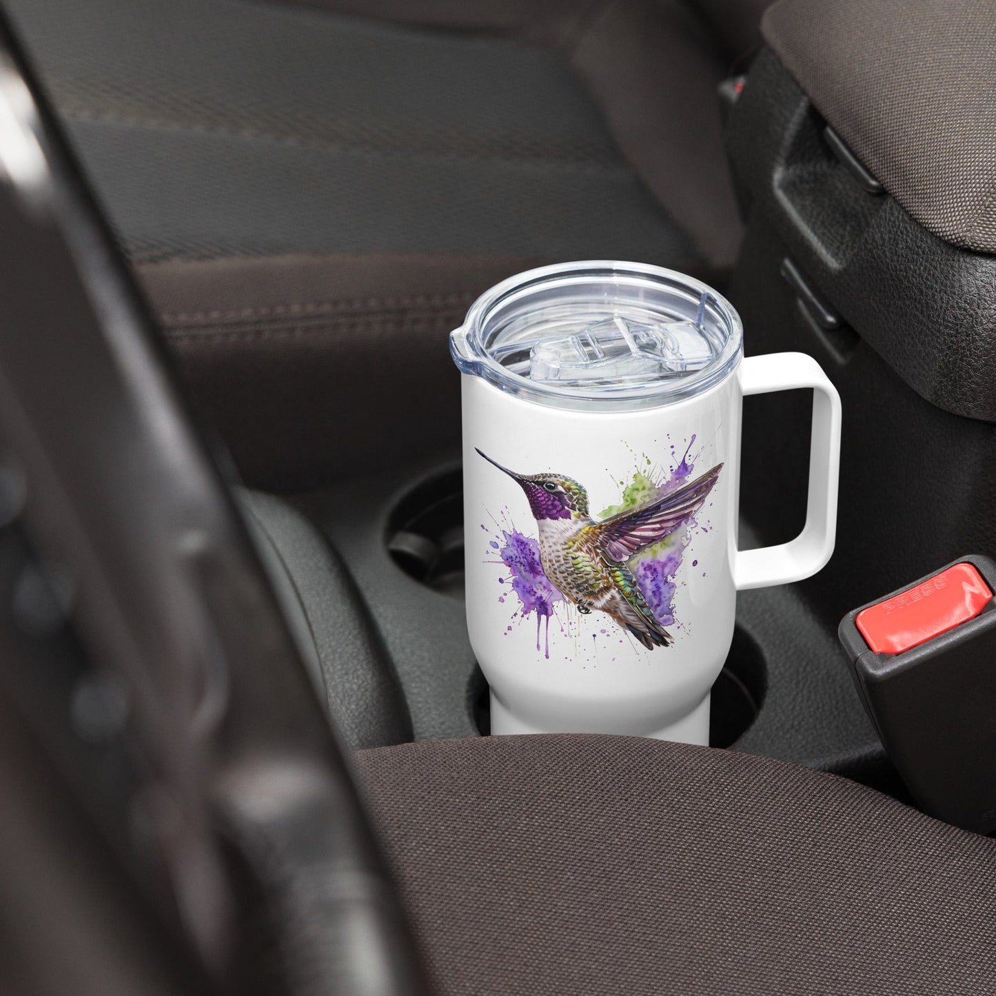 Hummingbird Travel Mug With Handle (25 oz and 40 oz) - Travel Mug - Discovery Co.