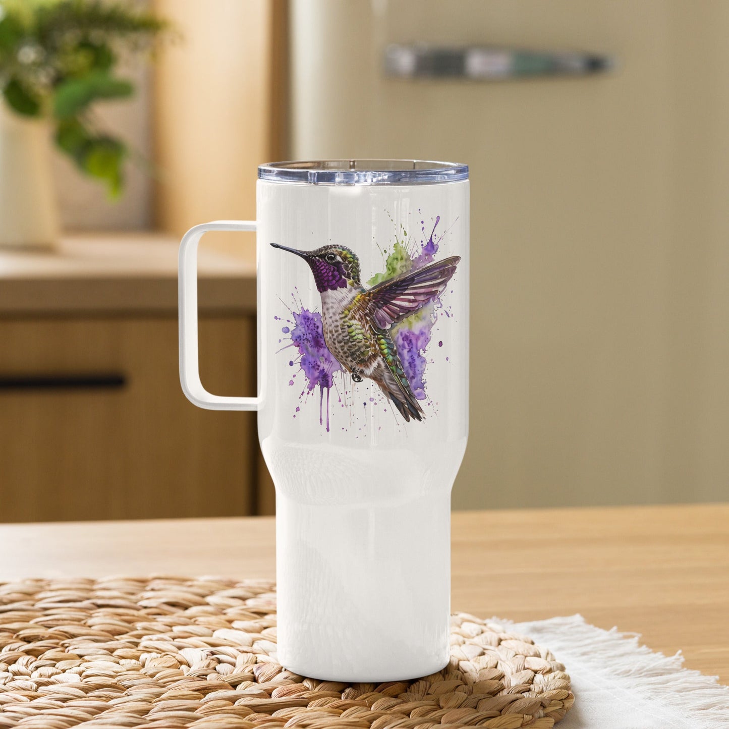 Hummingbird Travel Mug With Handle (25 oz and 40 oz) - Travel Mug - Discovery Co.
