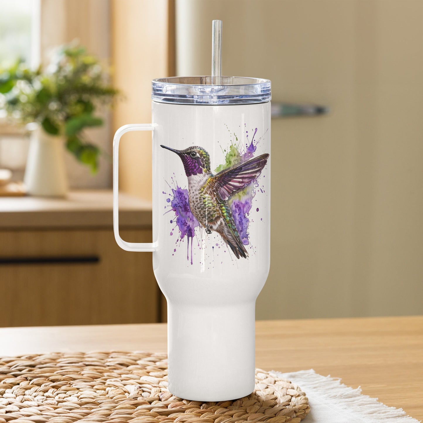 Hummingbird Travel Mug With Handle (25 oz and 40 oz) - Travel Mug - Discovery Co.