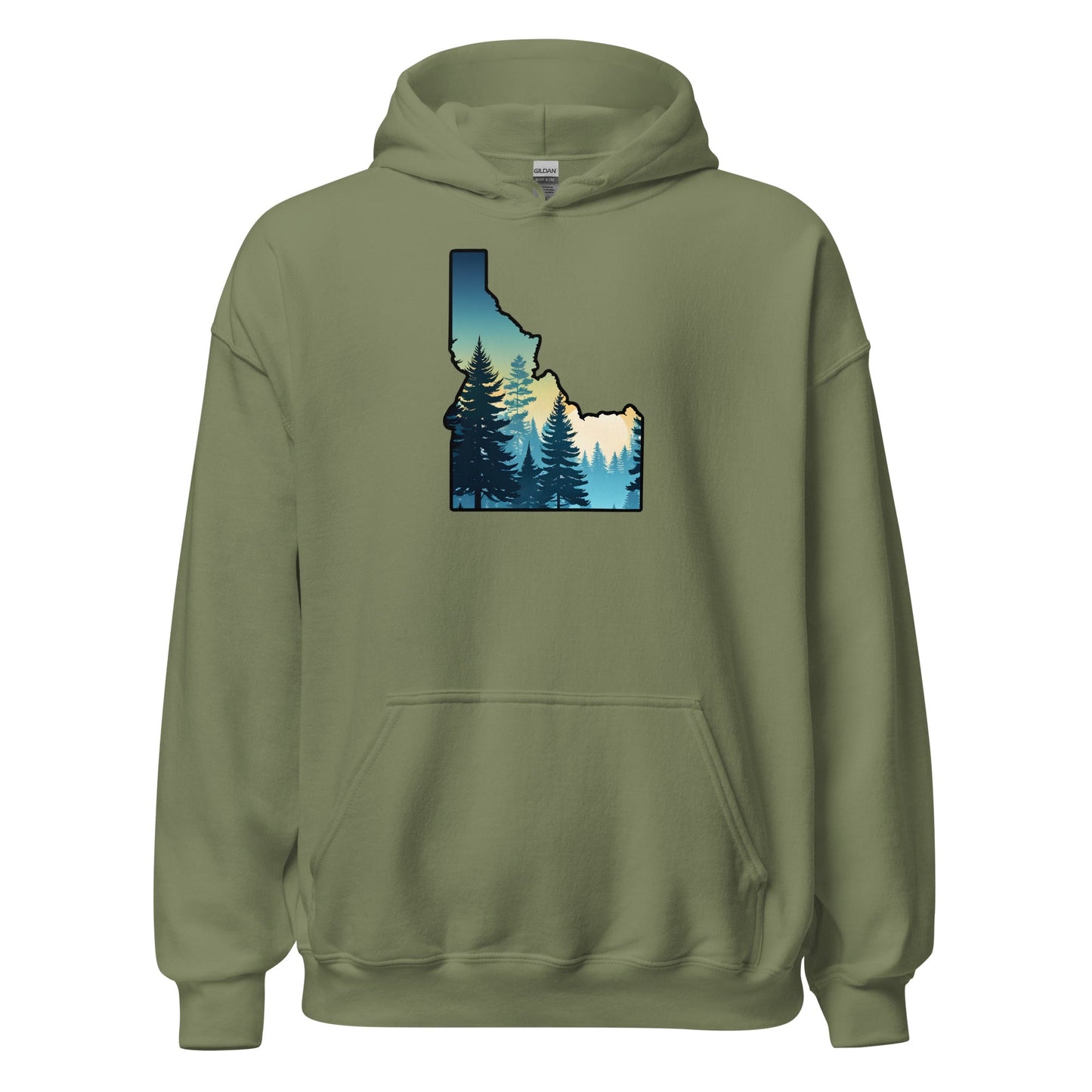 Idaho Sunset Forest Men's (Unisex) Hoodie - Hoodies - Discovery Co.