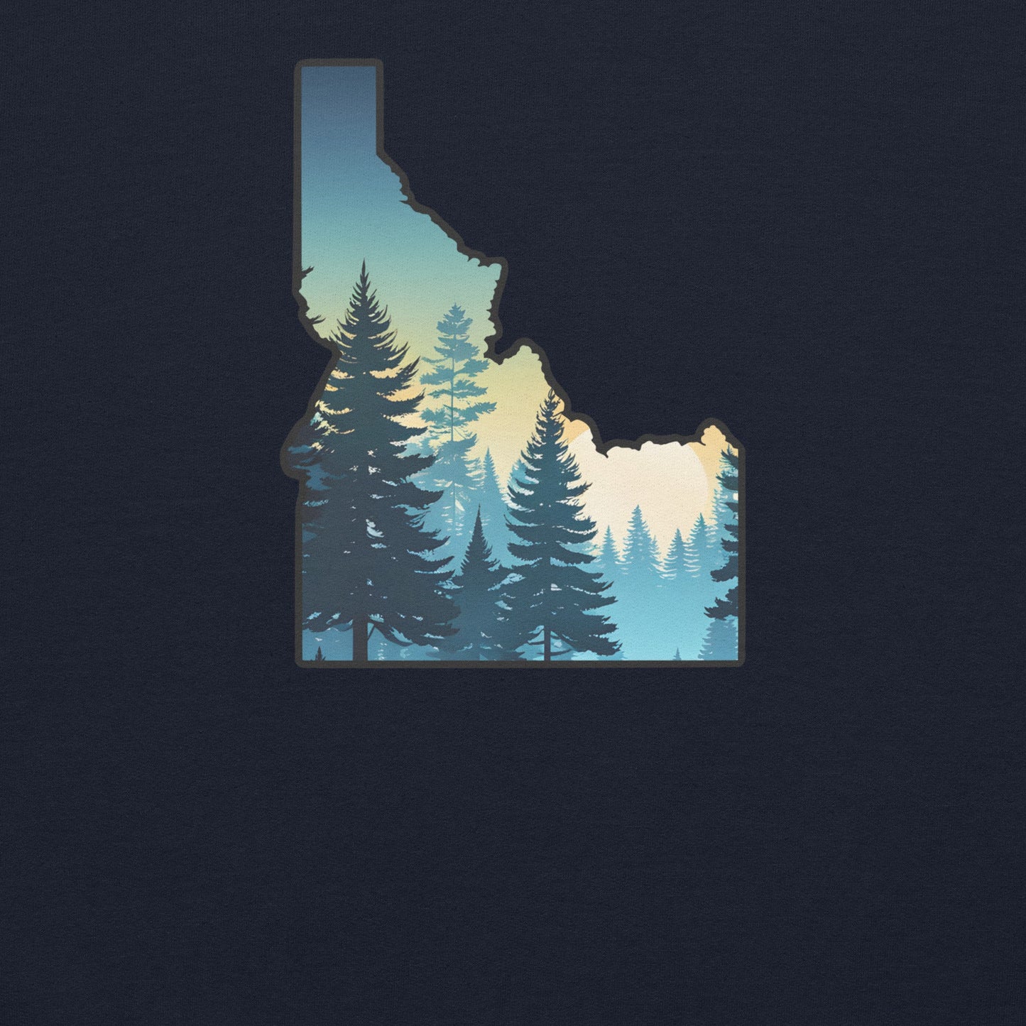 Idaho Sunset Forest Men's (Unisex) Hoodie - Hoodies - Discovery Co.