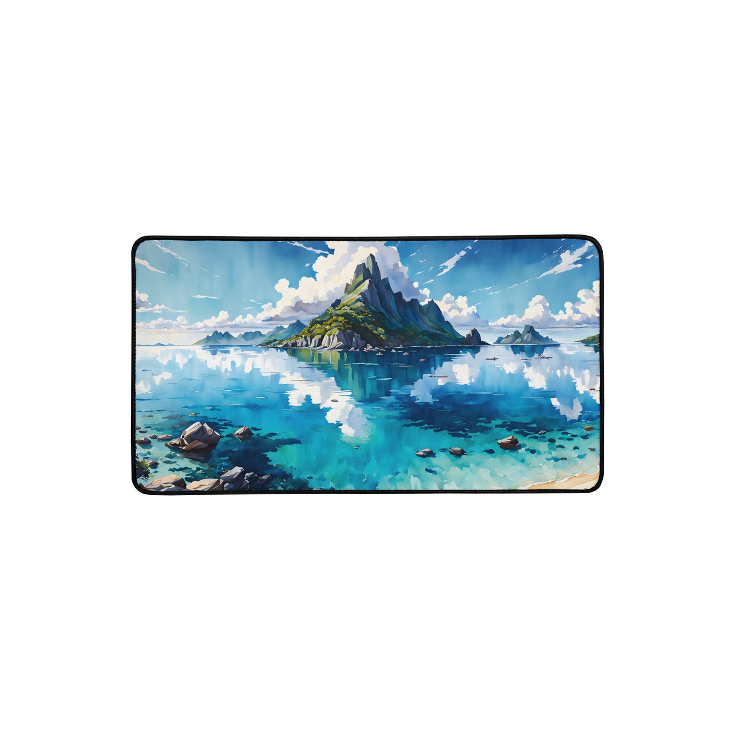 Island Watercolor II Desk Mat - Mouse Pads - Discovery Co.