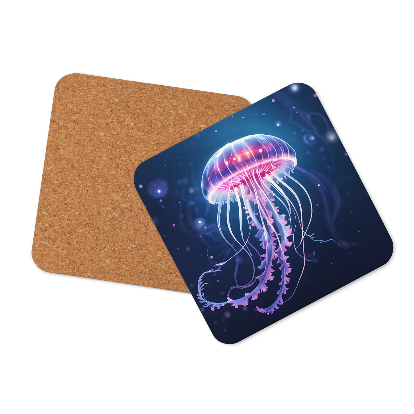 Jellyfish Cork - back Coaster - Coasters - Discovery Co.