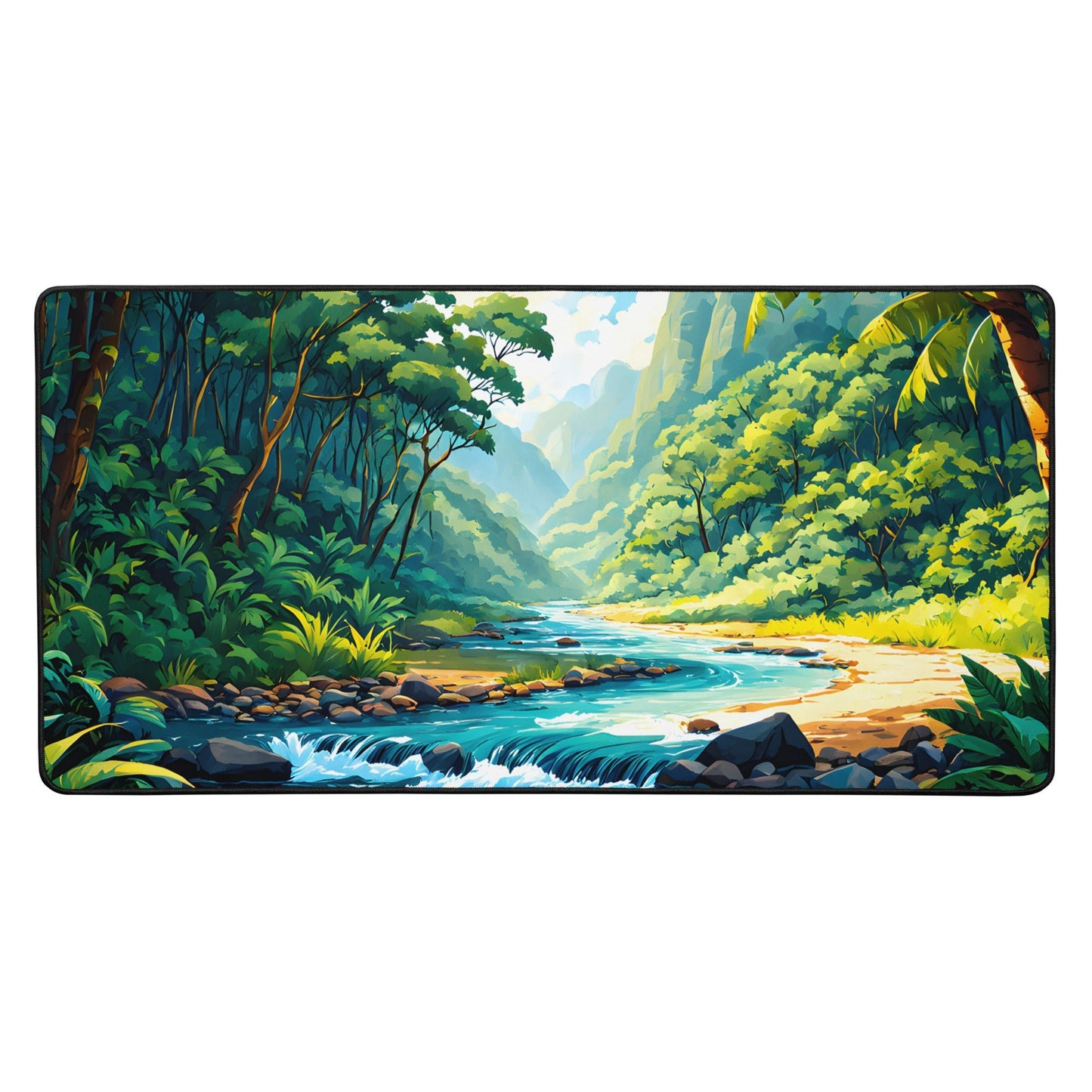 Jungle River II Desk Mat - Mouse Pads - Discovery Co.