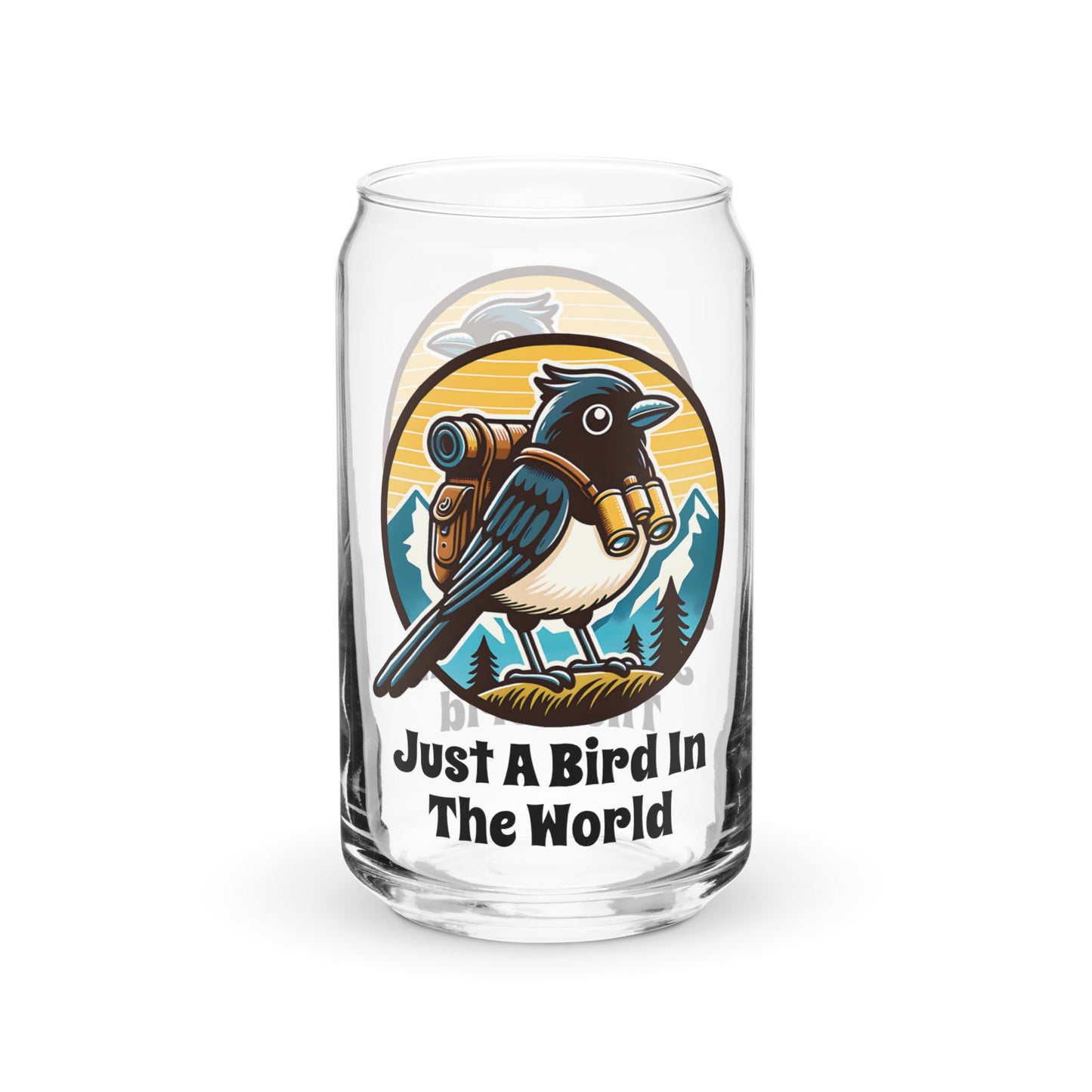 Just A Bird In The World Can - Shaped Glass - Can - Shaped Glass - Discovery Co.