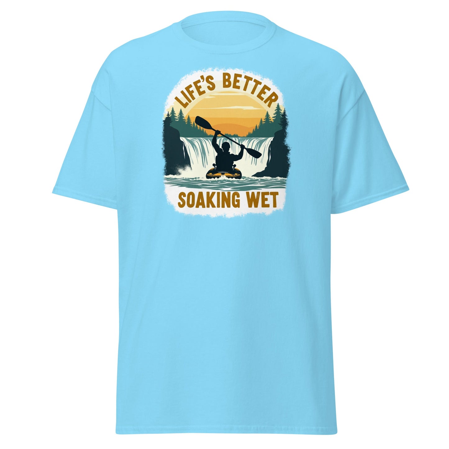 Kayaking "Life's Better Soaking Wet" Men's (Unisex) Classic Tee - Men's Shirts - Discovery Co.