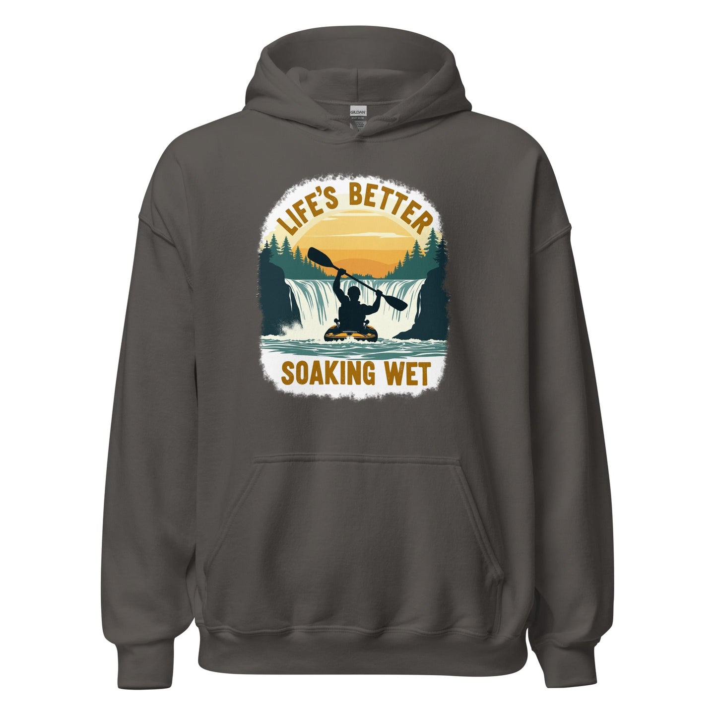 Kayaking "Life's Better Soaking Wet" Men's (Unisex) Hoodie - Hoodies - Discovery Co.