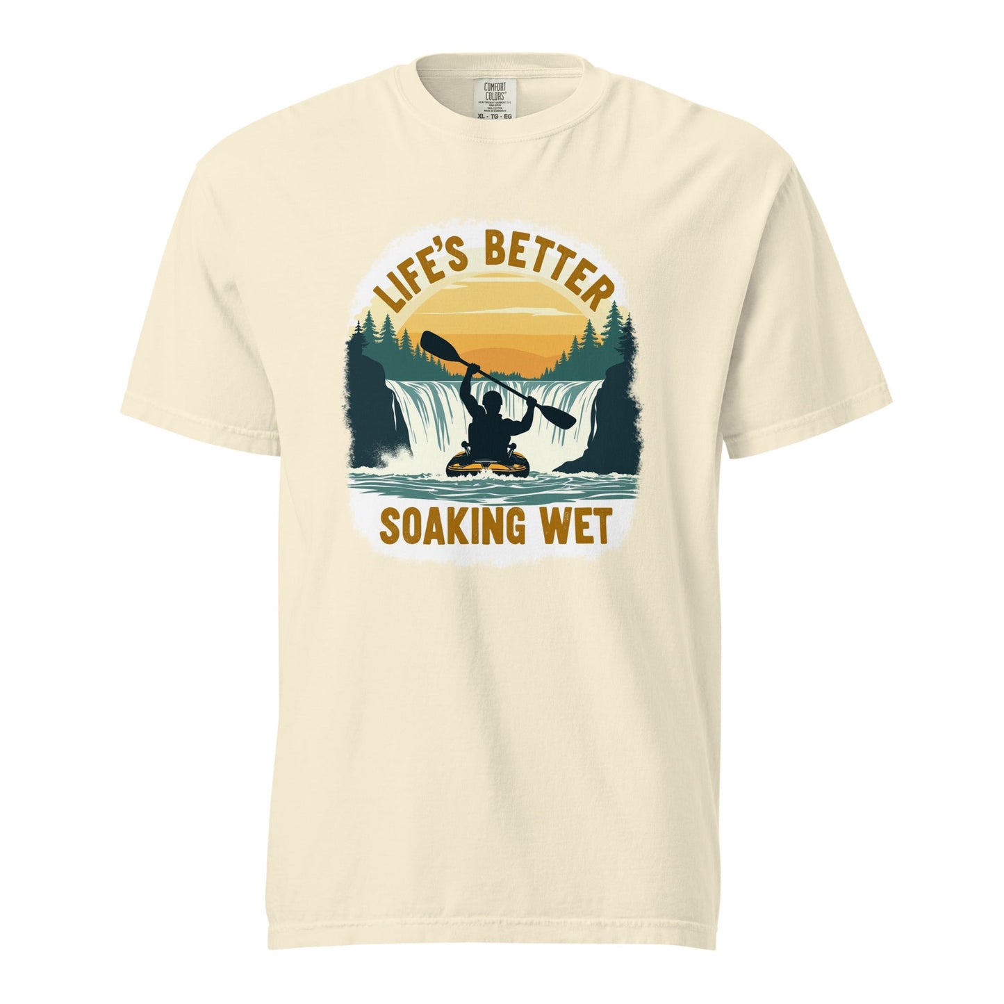Kayaking "Life's Better Soaking Wet" Men's (Unisex) Premium Tee - Men's Shirts - Discovery Co.