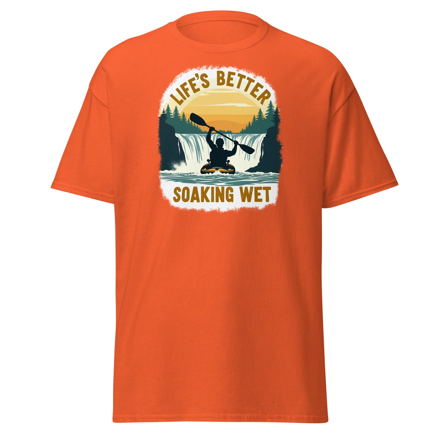 Kayaking "Life's Better Soaking Wet" Women's (Unisex) Classic Tee - Women's Shirts - Discovery Co.
