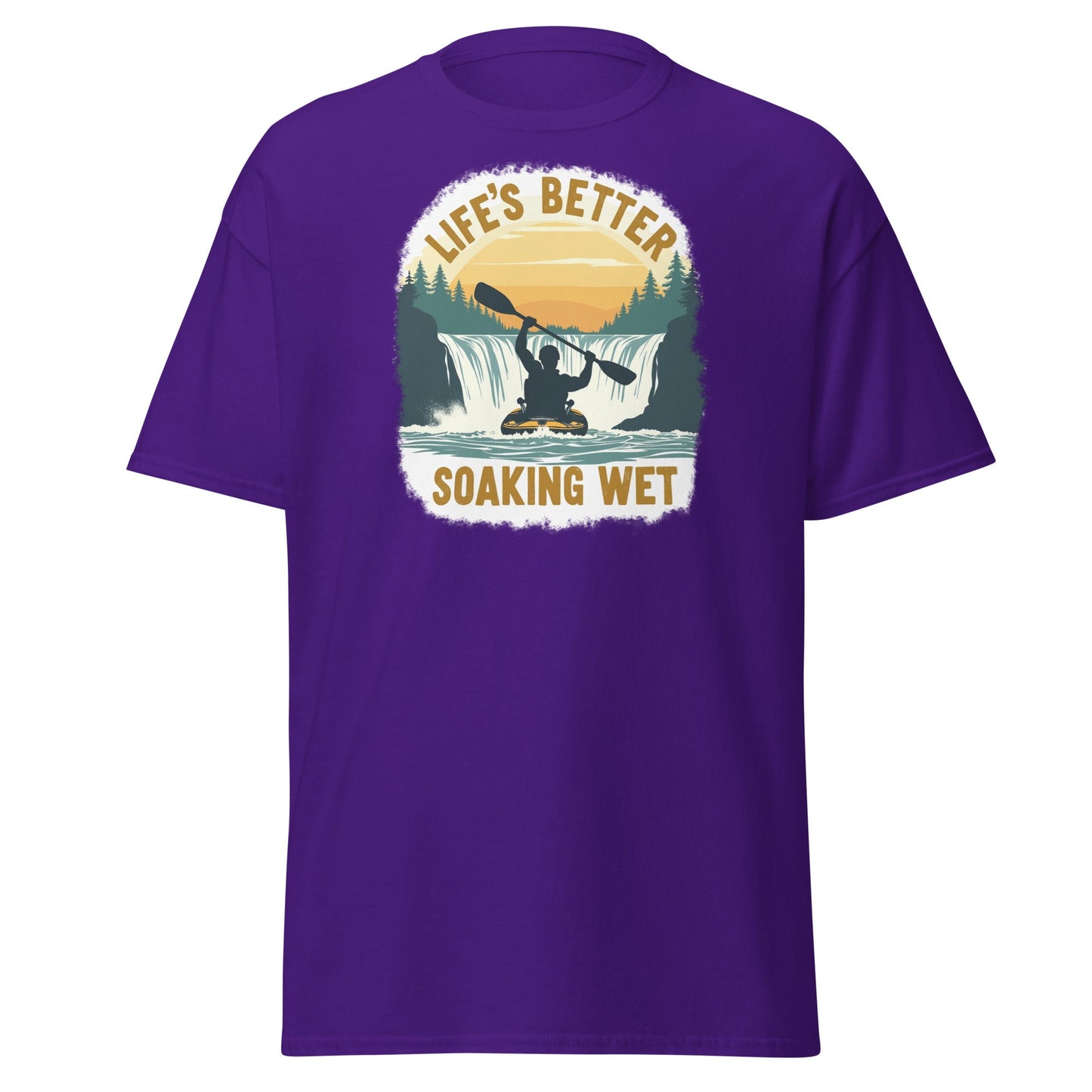 Kayaking "Life's Better Soaking Wet" Women's (Unisex) Classic Tee - Women's Shirts - Discovery Co.