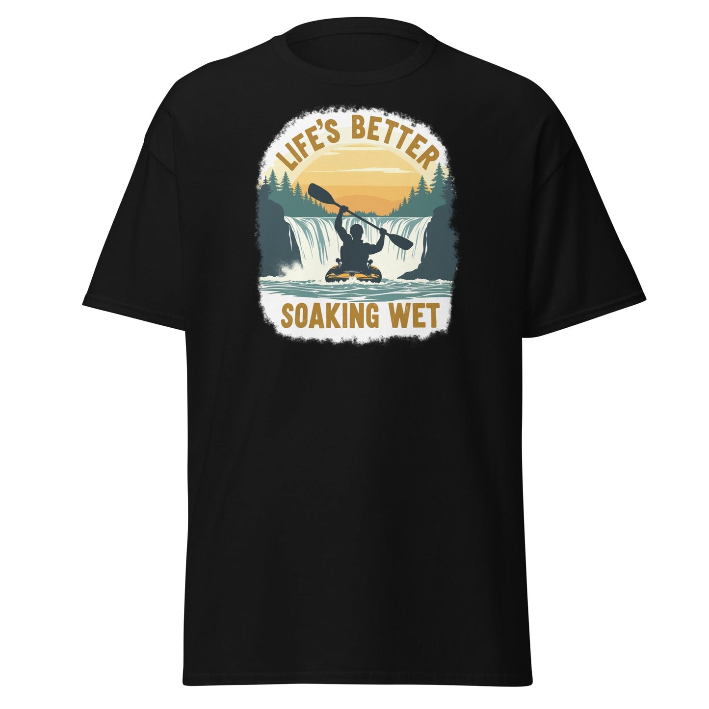 Kayaking "Life's Better Soaking Wet" Women's (Unisex) Classic Tee - Women's Shirts - Discovery Co.