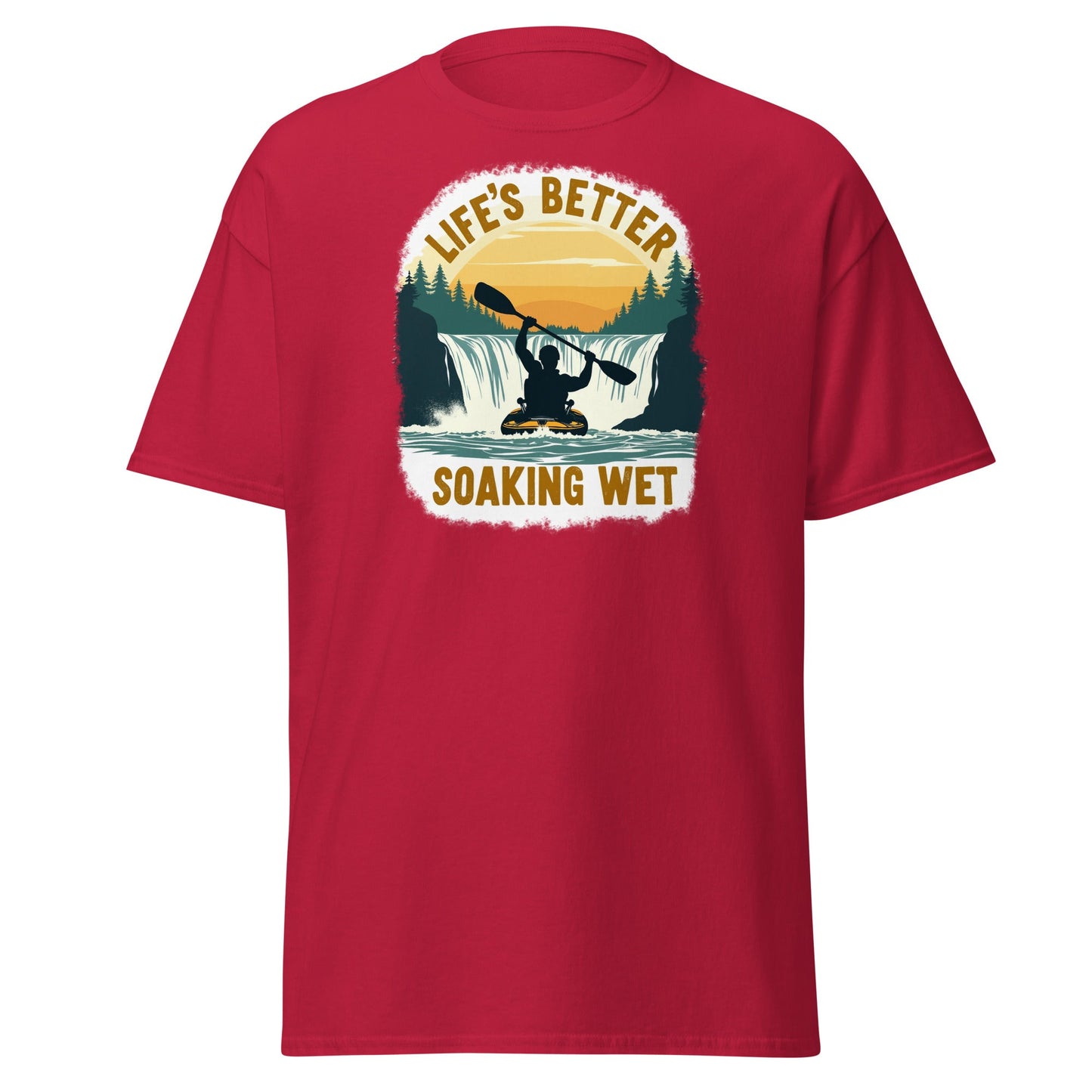 Kayaking "Life's Better Soaking Wet" Women's (Unisex) Classic Tee - Women's Shirts - Discovery Co.