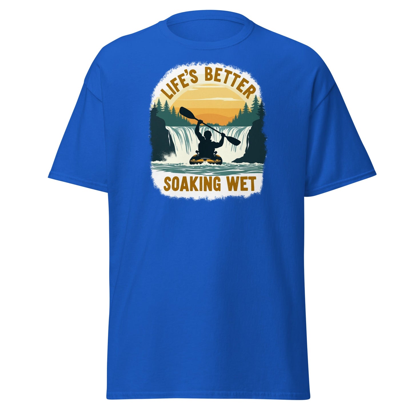 Kayaking "Life's Better Soaking Wet" Women's (Unisex) Classic Tee - Women's Shirts - Discovery Co.