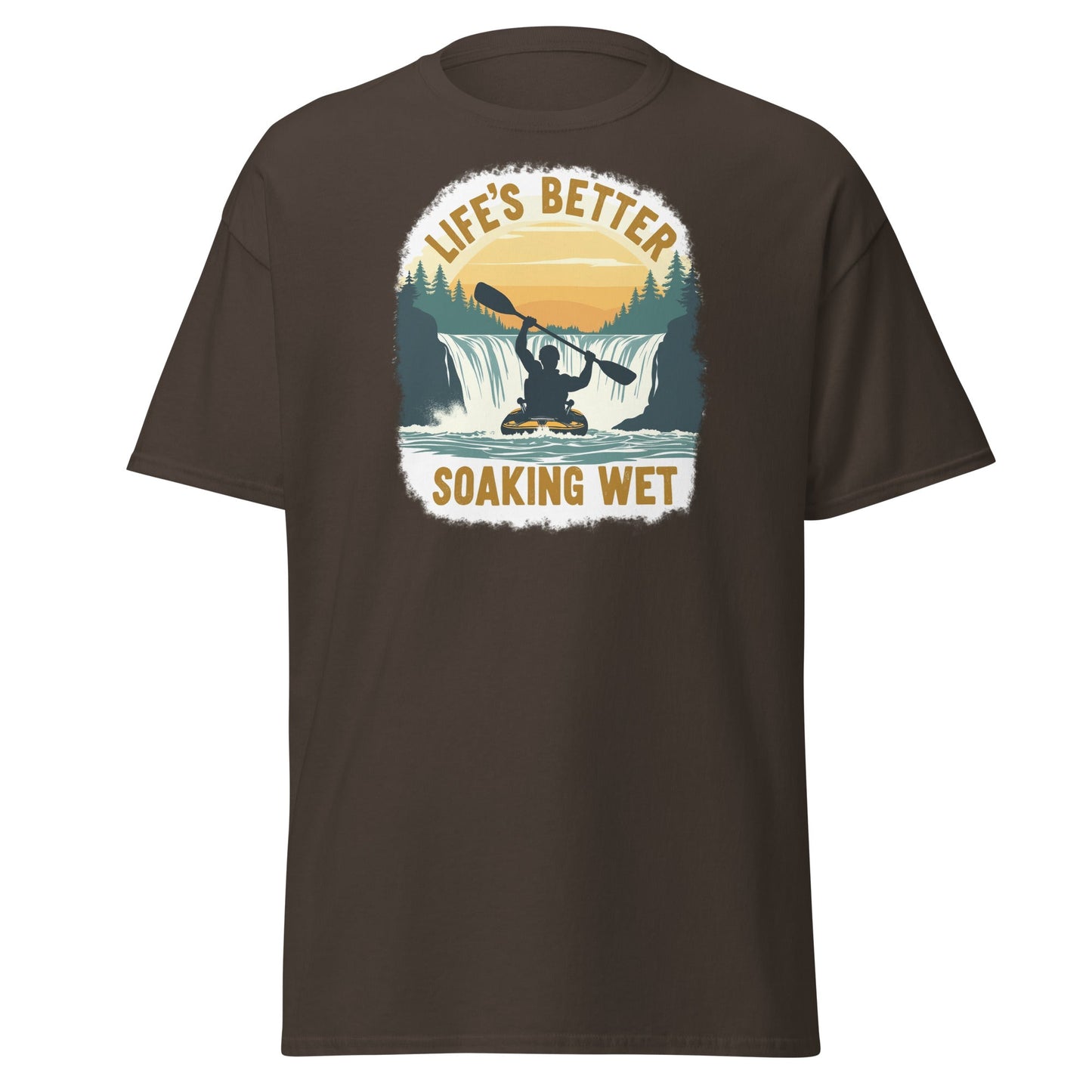 Kayaking "Life's Better Soaking Wet" Women's (Unisex) Classic Tee - Women's Shirts - Discovery Co.