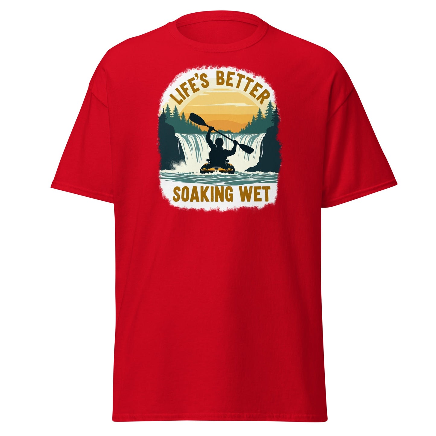 Kayaking "Life's Better Soaking Wet" Women's (Unisex) Classic Tee - Women's Shirts - Discovery Co.
