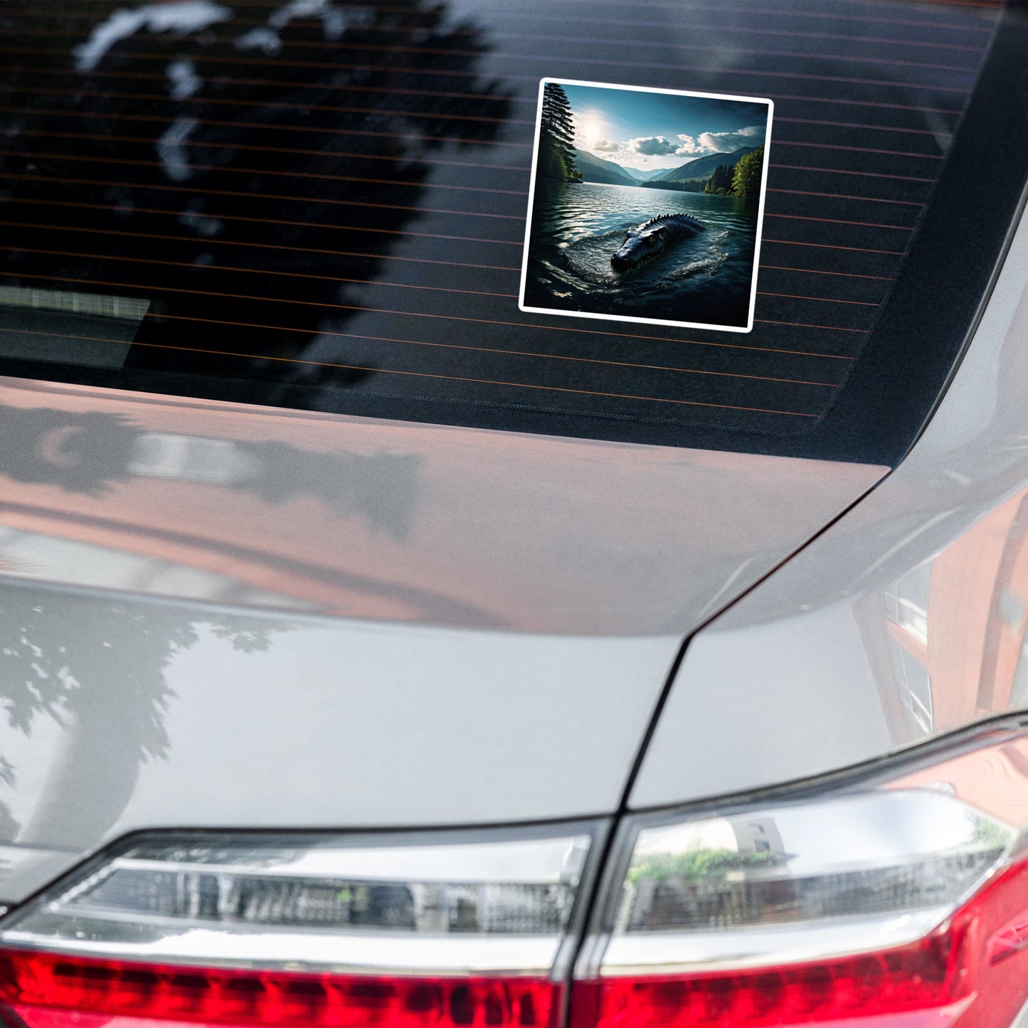 Lake Monster Breeching Surface Bubble - free Stickers - Stickers - Discovery Co.