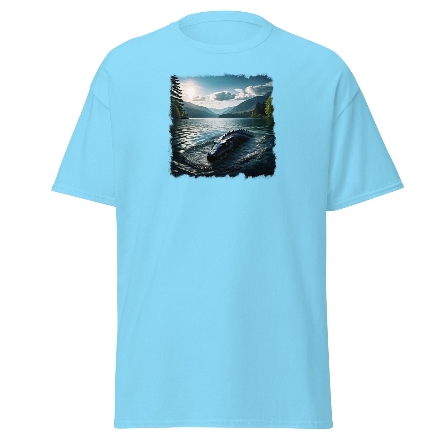Lake Monster Breeching Surface Men's (Unisex) Classic Tee - Men's Shirts - Discovery Co.