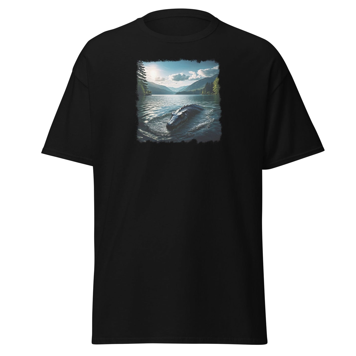 Lake Monster Breeching Surface Men's (Unisex) Classic Tee - Men's Shirts - Discovery Co.