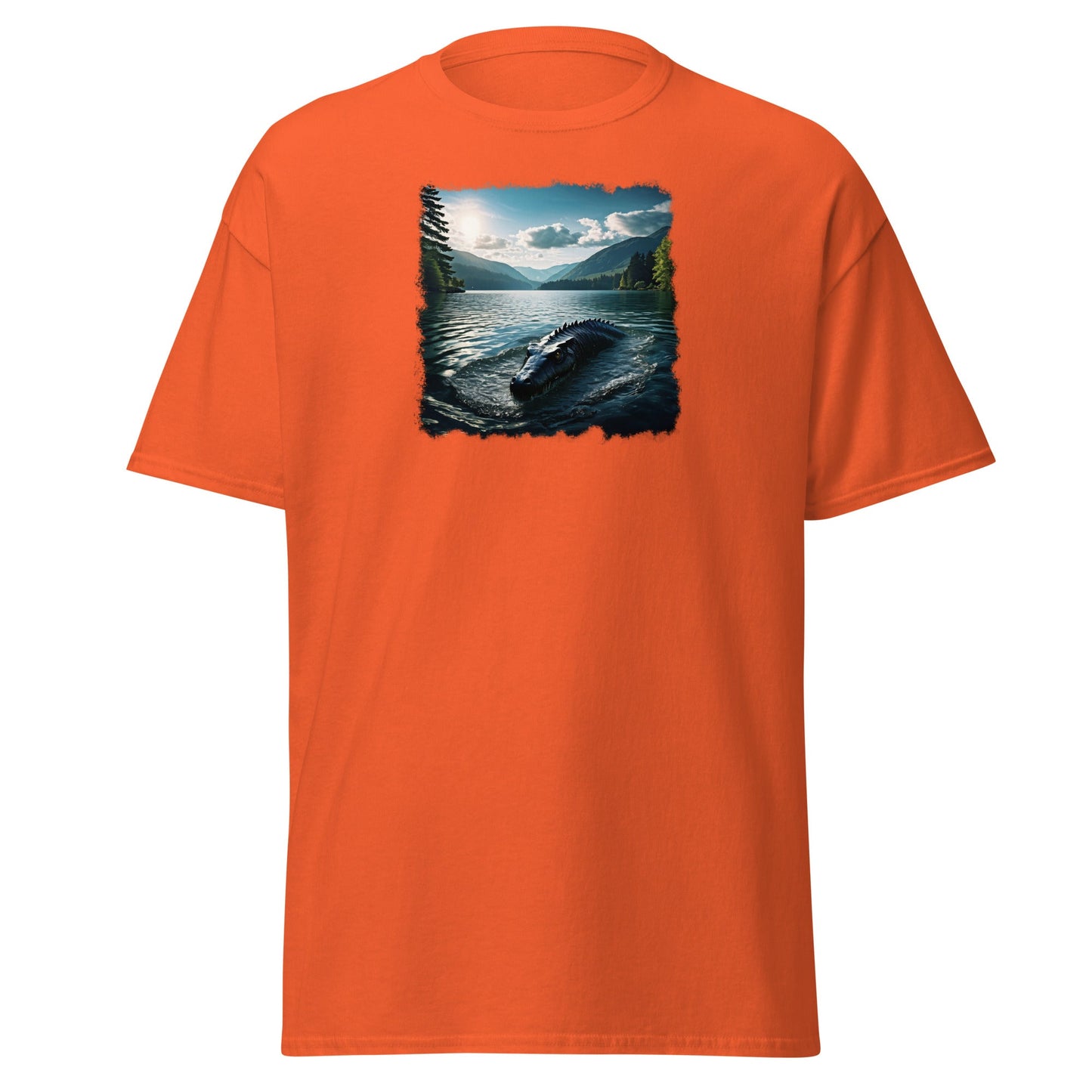 Lake Monster Breeching Surface Men's (Unisex) Classic Tee - Men's Shirts - Discovery Co.