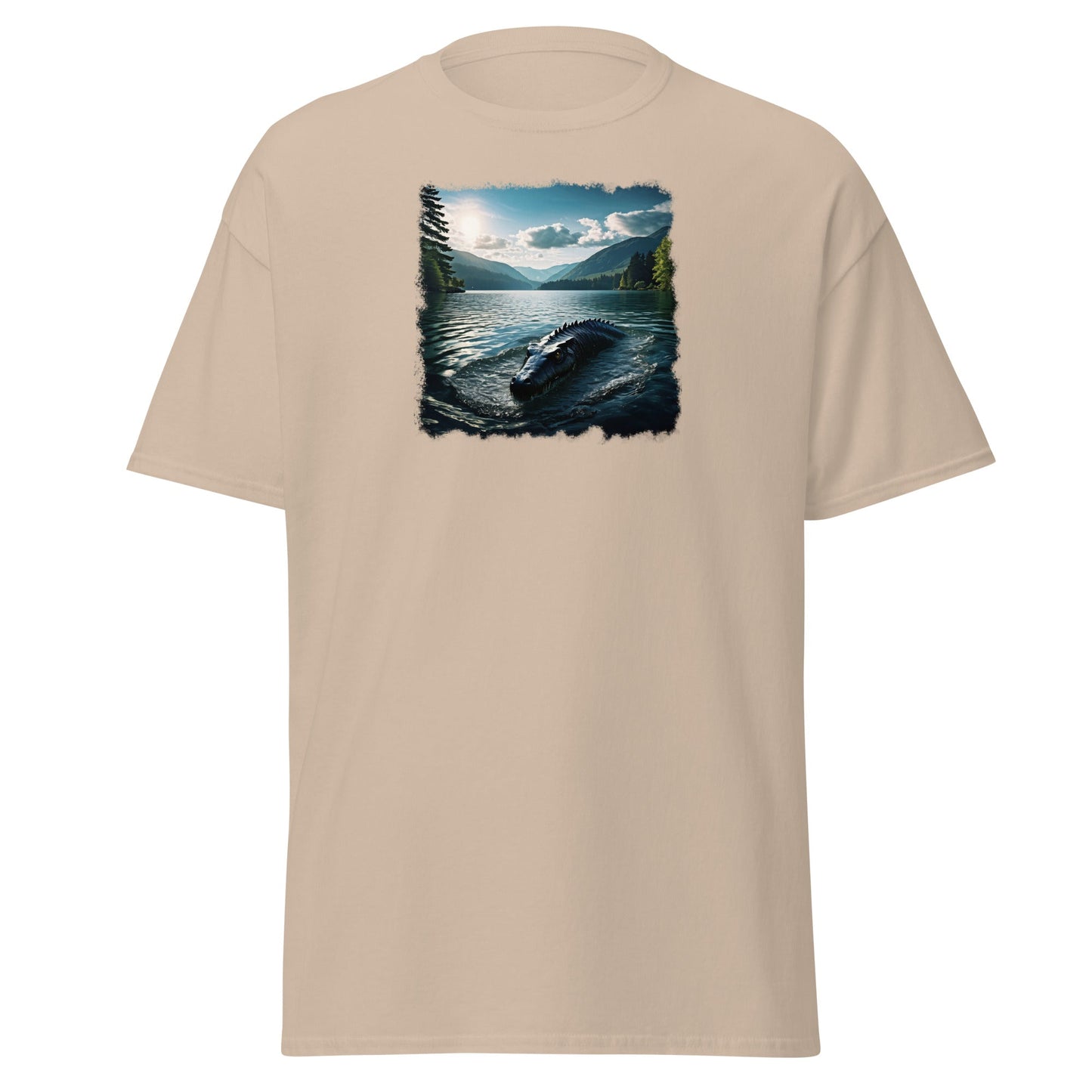 Lake Monster Breeching Surface Men's (Unisex) Classic Tee - Men's Shirts - Discovery Co.