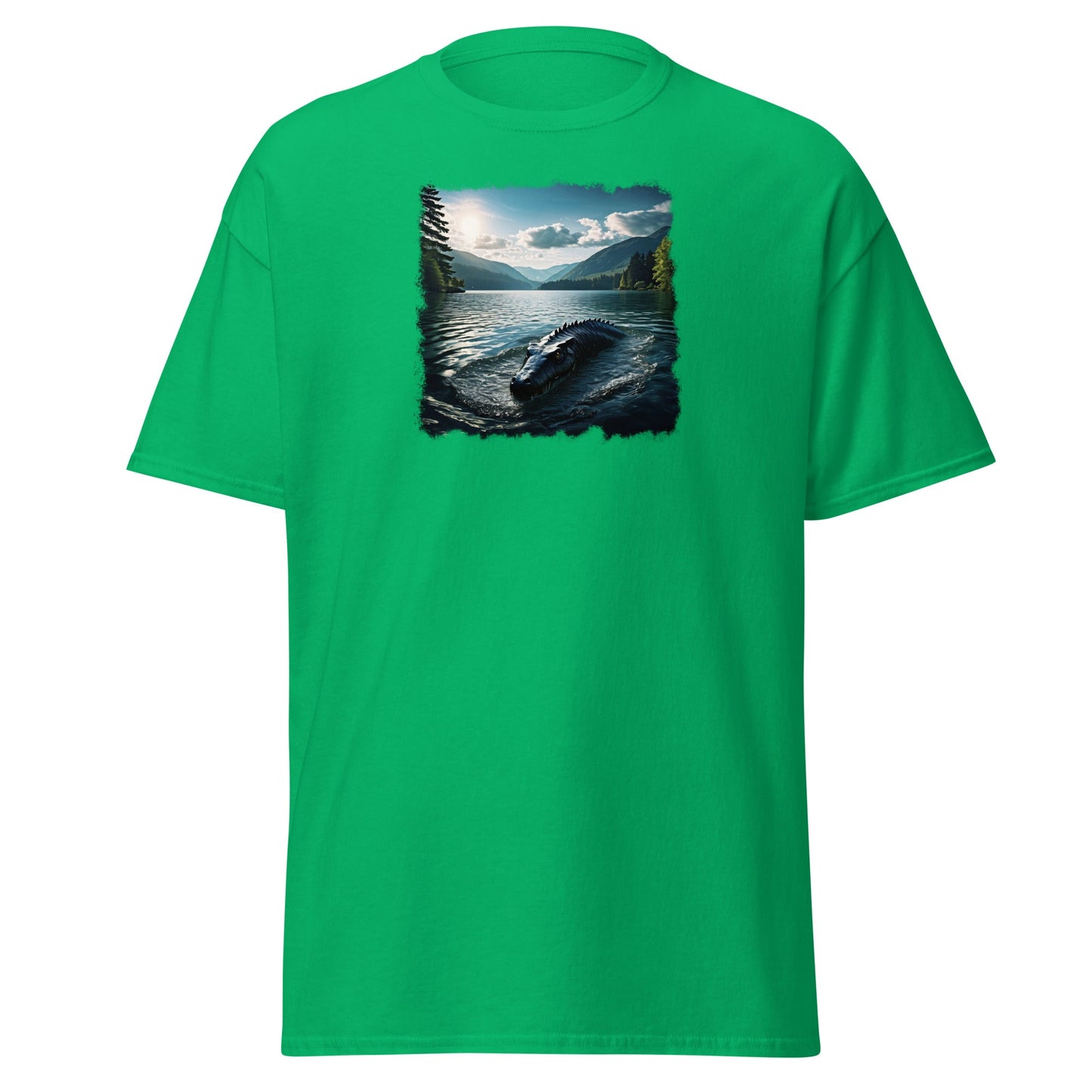 Lake Monster Breeching Surface Men's (Unisex) Classic Tee - Men's Shirts - Discovery Co.