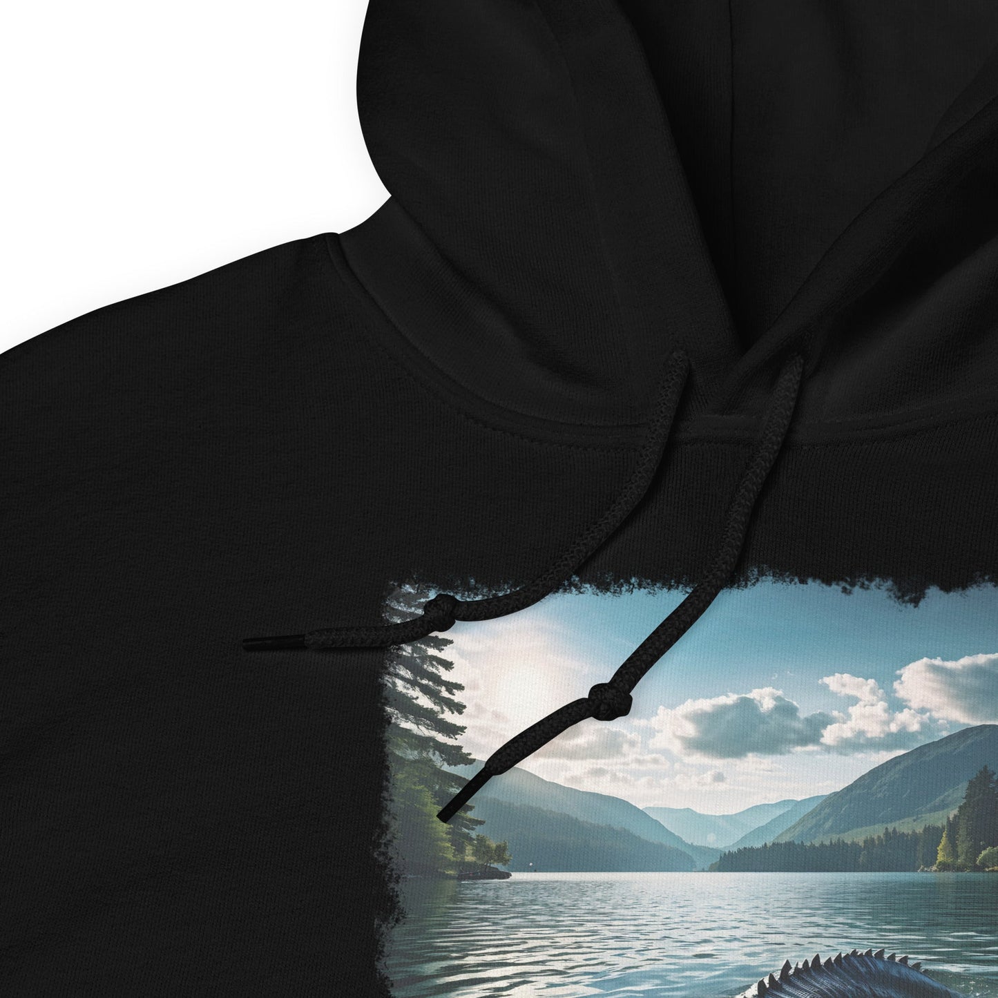 Lake Monster Breeching Surface Men's (Unisex) Hoodie - Hoodies - Discovery Co.