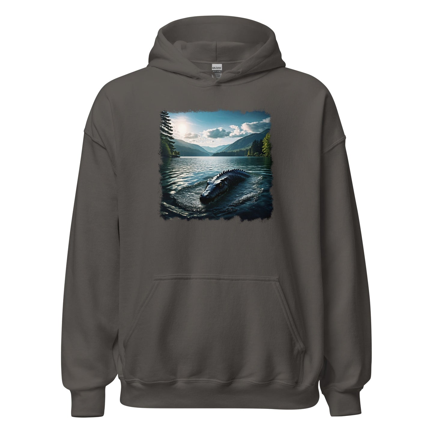 Lake Monster Breeching Surface Women's (Unisex) Hoodie - Hoodies - Discovery Co.