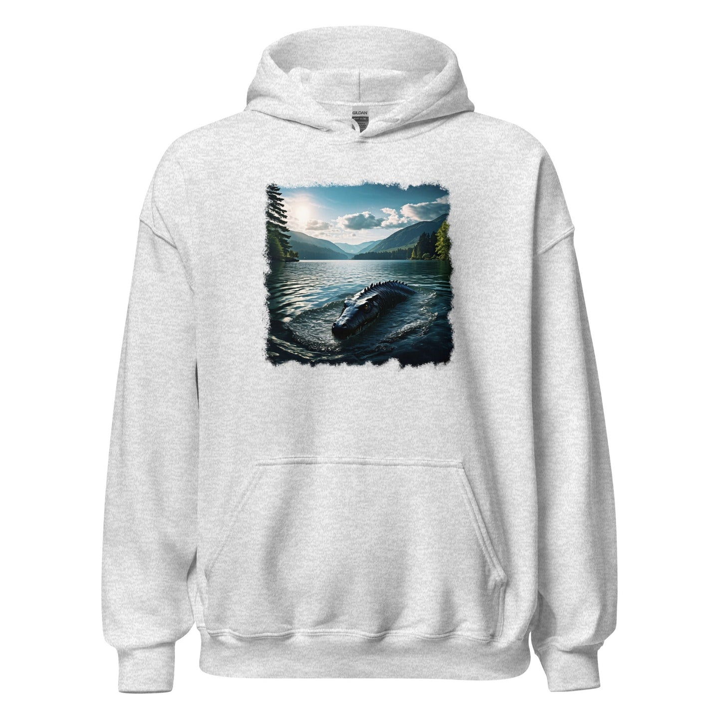 Lake Monster Breeching Surface Women's (Unisex) Hoodie - Hoodies - Discovery Co.