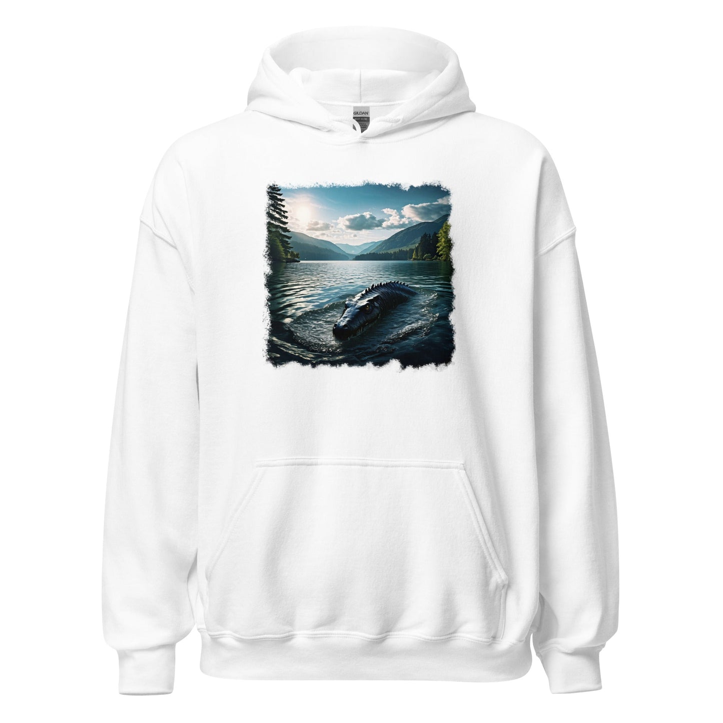 Lake Monster Breeching Surface Women's (Unisex) Hoodie - Hoodies - Discovery Co.