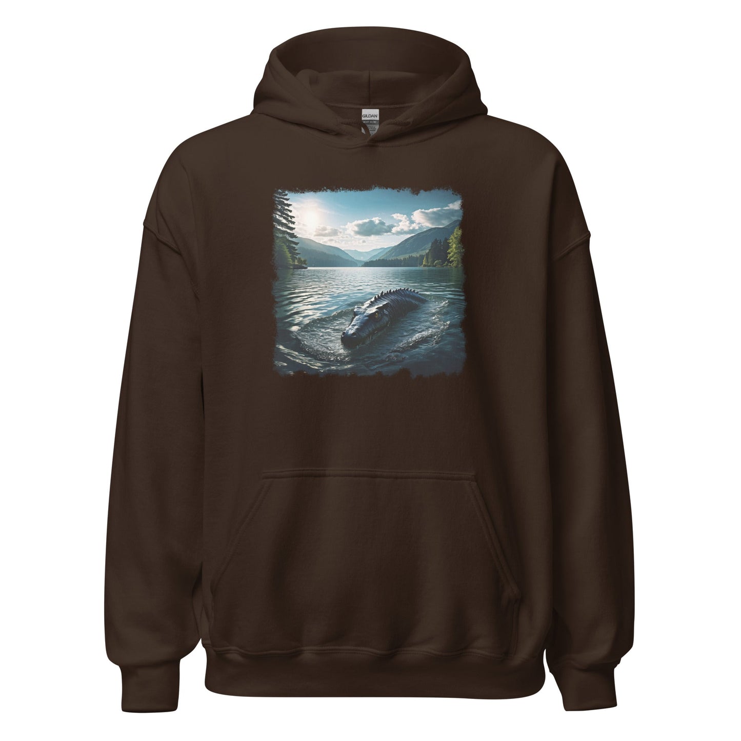 Lake Monster Breeching Surface Women's (Unisex) Hoodie - Hoodies - Discovery Co.