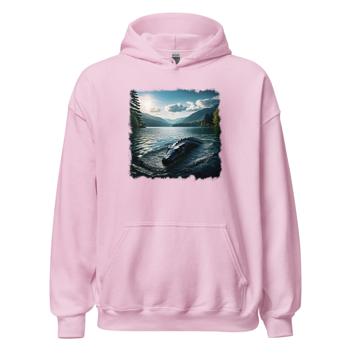 Lake Monster Breeching Surface Women's (Unisex) Hoodie - Hoodies - Discovery Co.