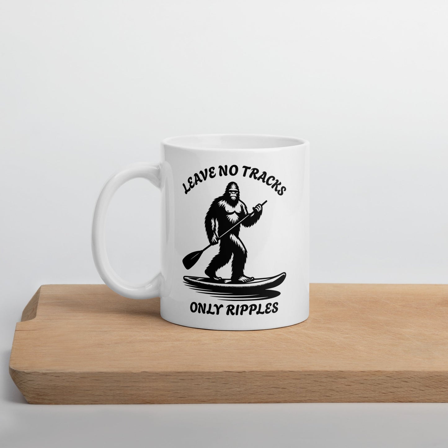 Leave No Tracks Only Ripples White Glossy Mug (11 oz, 15 oz, 20 oz) - Mugs - Discovery Co.