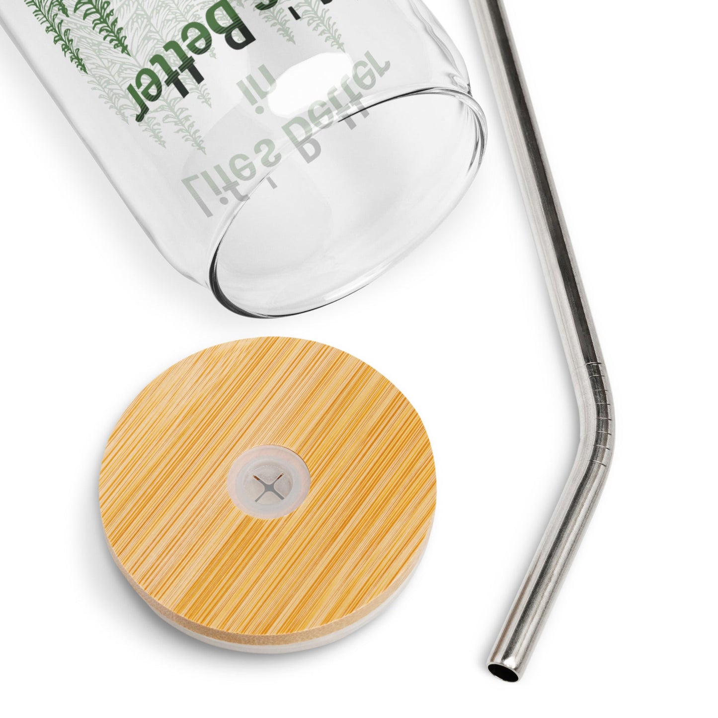 Life's Better In The Forest Can - Shaped Glass - Can - Shaped Glass - Discovery Co.
