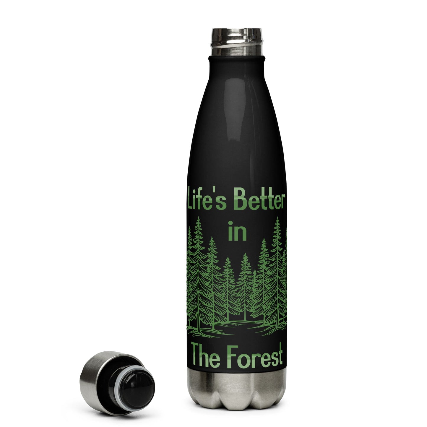 Life's Better In The Forest II Stainless Steel Water Bottle - Stainless Steel Water Bottle - Discovery Co.