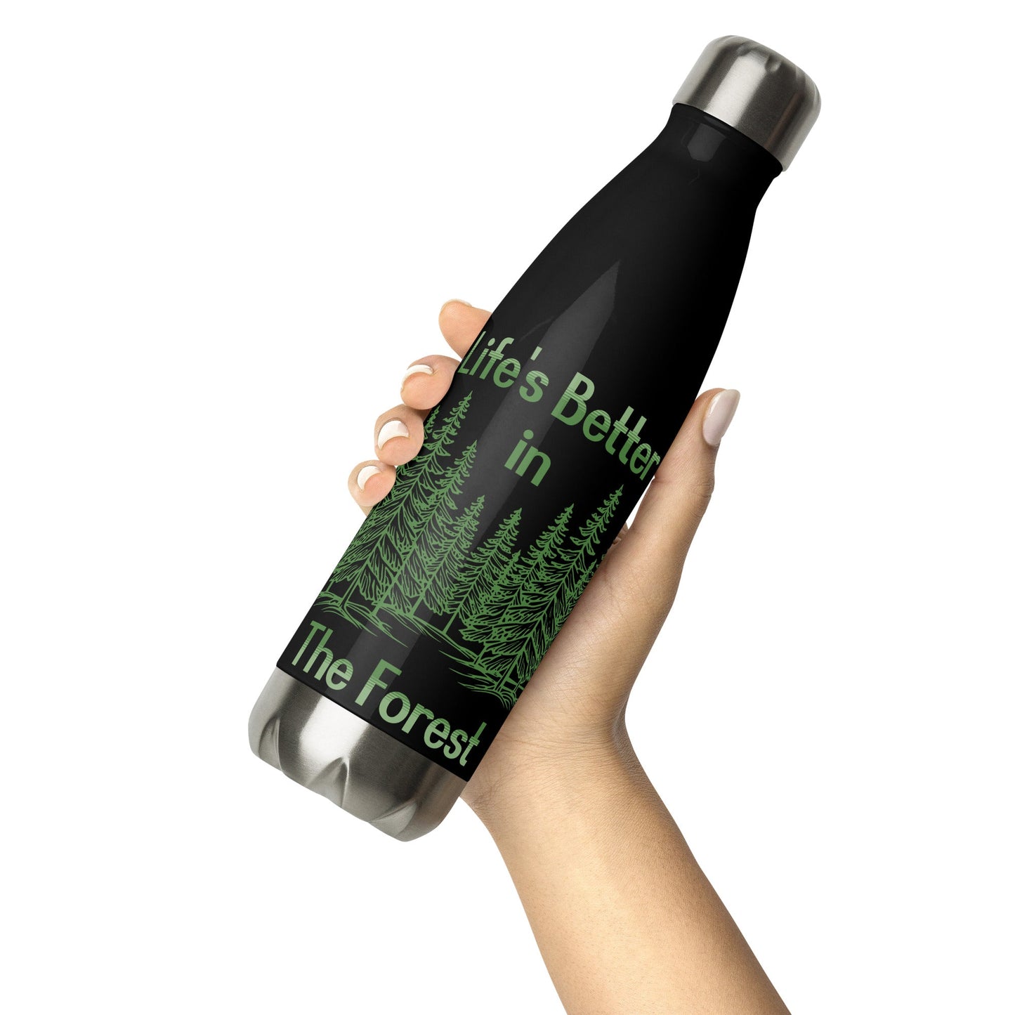 Life's Better In The Forest II Stainless Steel Water Bottle - Stainless Steel Water Bottle - Discovery Co.