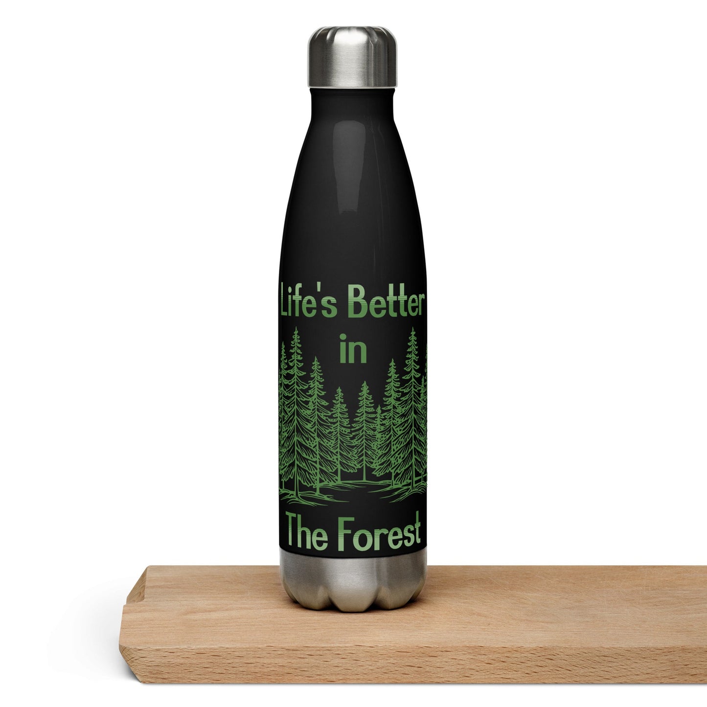 Life's Better In The Forest II Stainless Steel Water Bottle - Stainless Steel Water Bottle - Discovery Co.