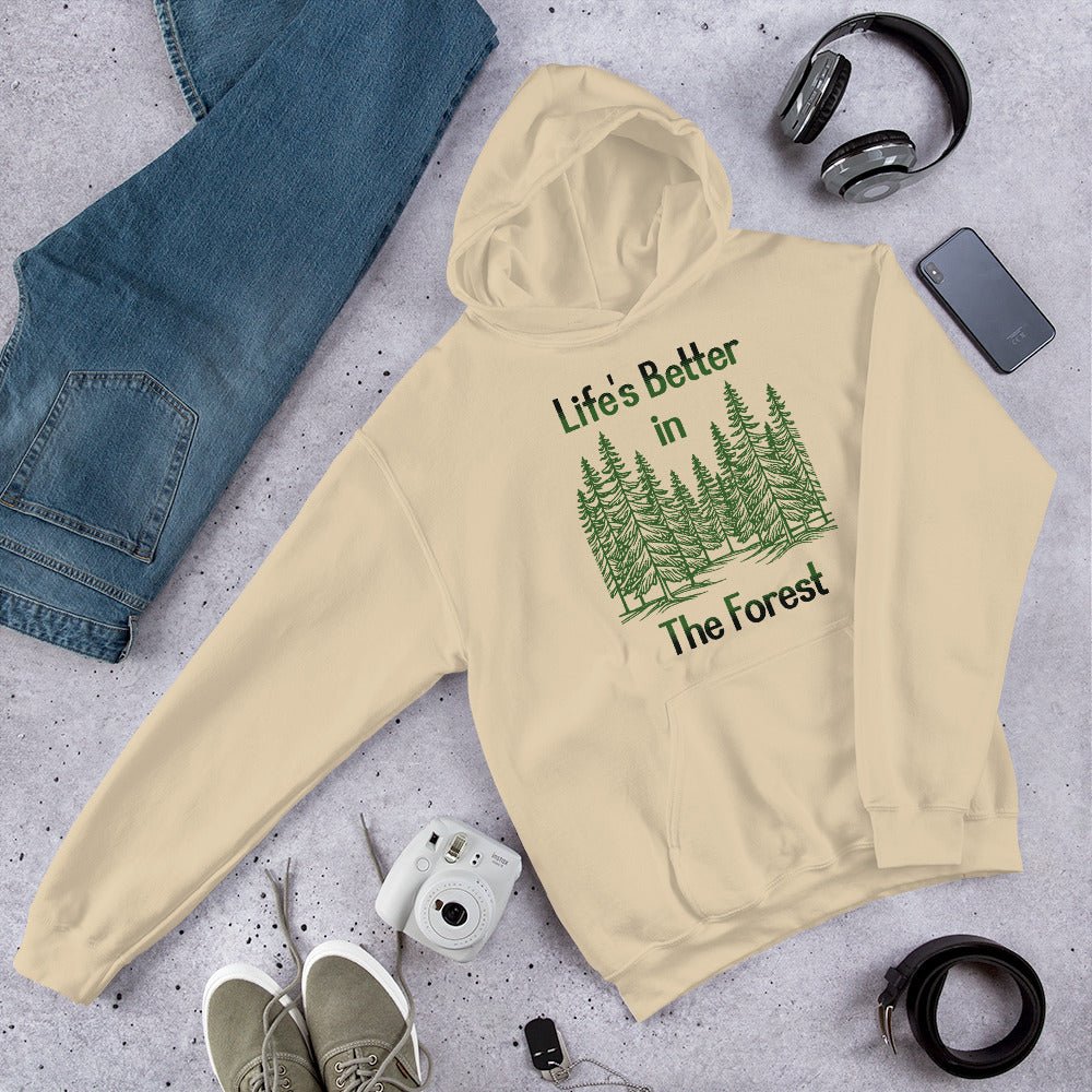 Life's Better In The Forest Men's (Unisex) Hoodie - Hoodies - Discovery Co.