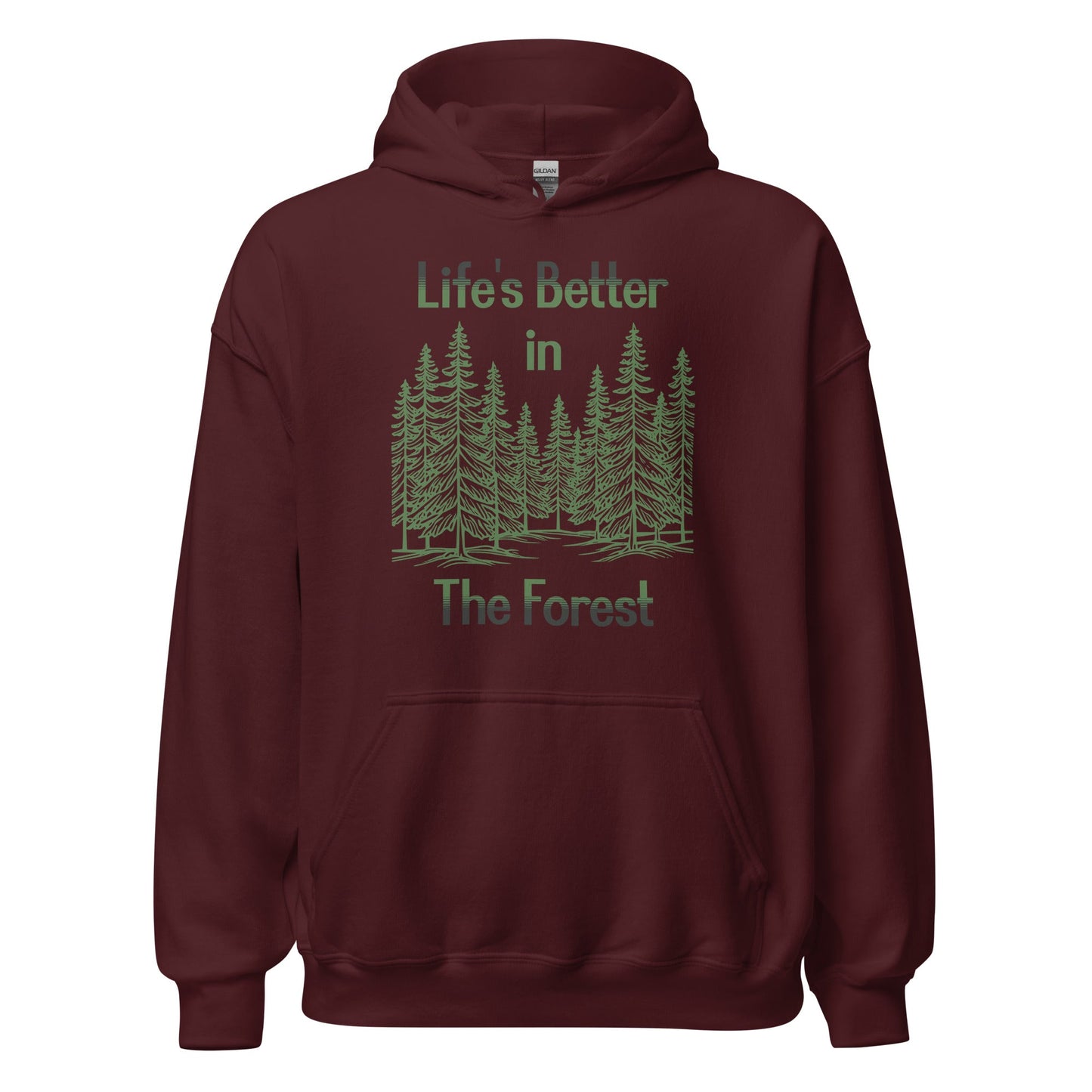 Life's Better In The Forest Men's (Unisex) Hoodie - Hoodies - Discovery Co.