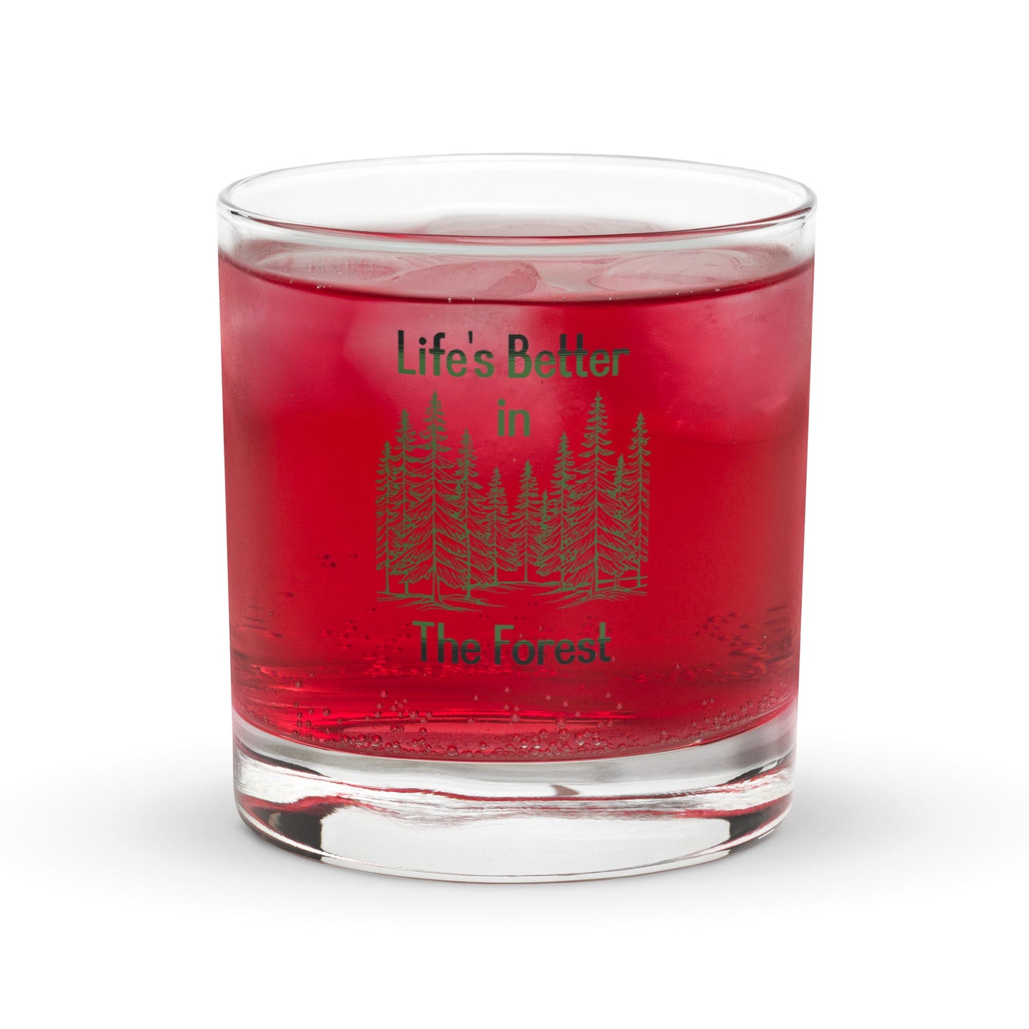 Life's Better In The Forest Rocks Glass - Rocks Glass - Discovery Co.